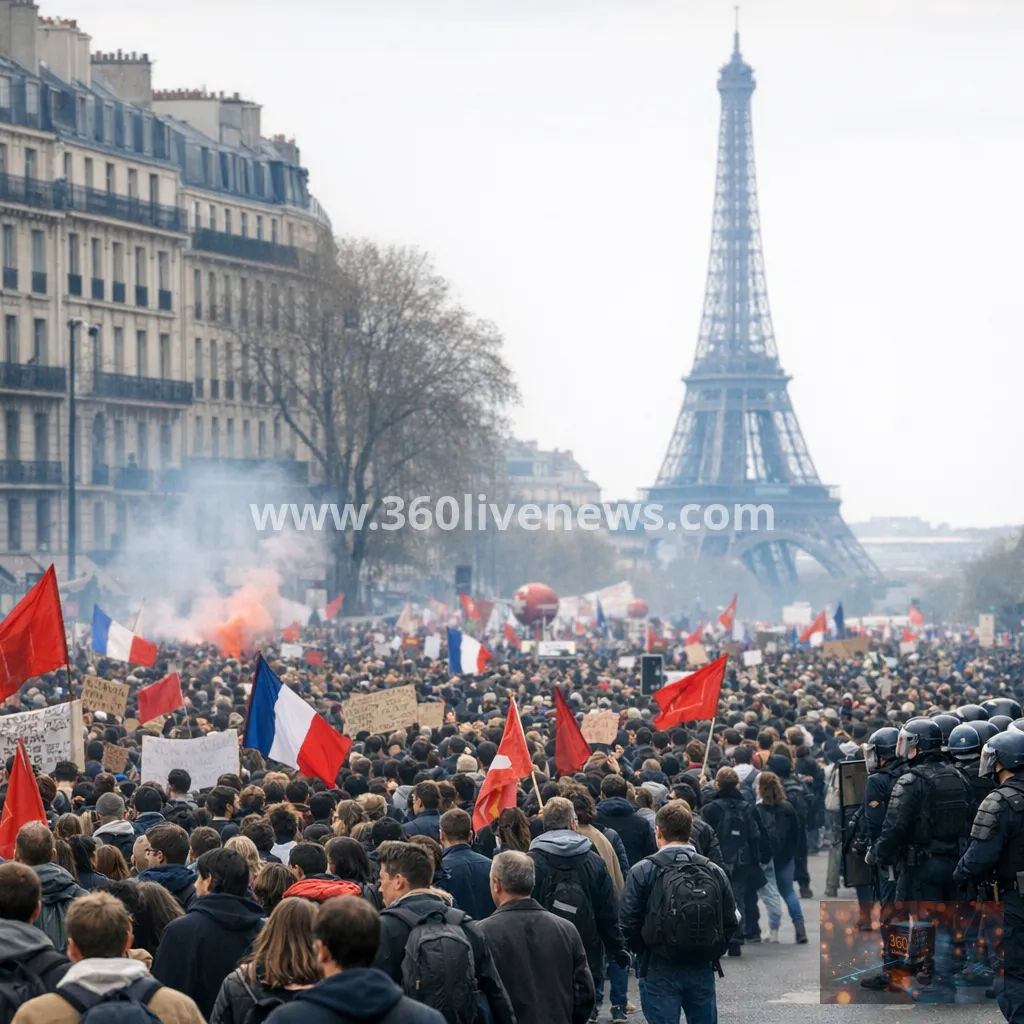 France protests intensify as unions join school unrest and injuries rise