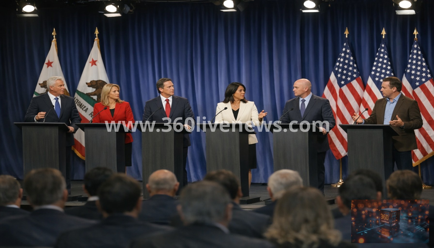 California Governor Candidates Hold First Major Debate After Swalwell's Exit