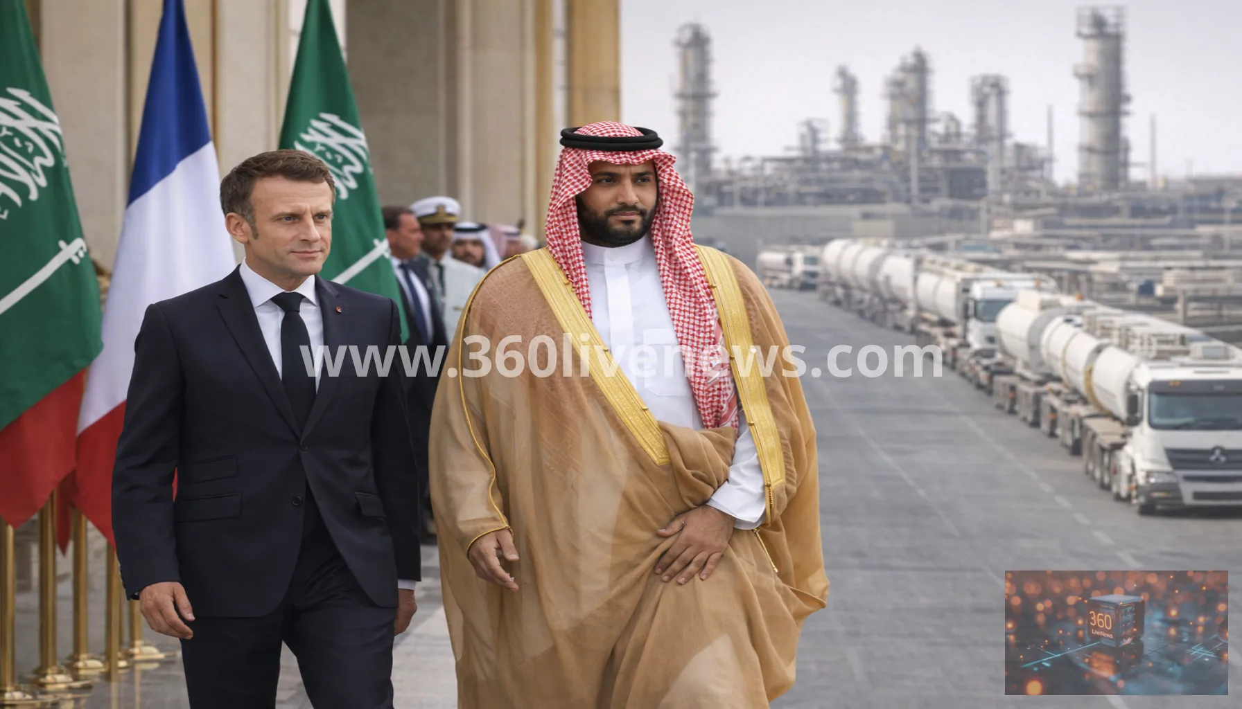 Macron makes surprise Riyadh visit as France secures extra diesel supplies amid Houthi attacks