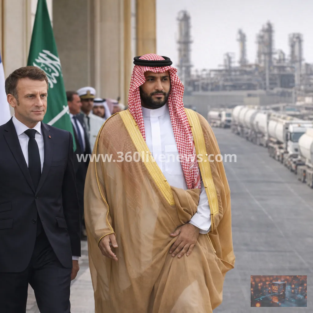 Macron makes surprise Riyadh visit as France secures extra diesel supplies amid Houthi attacks