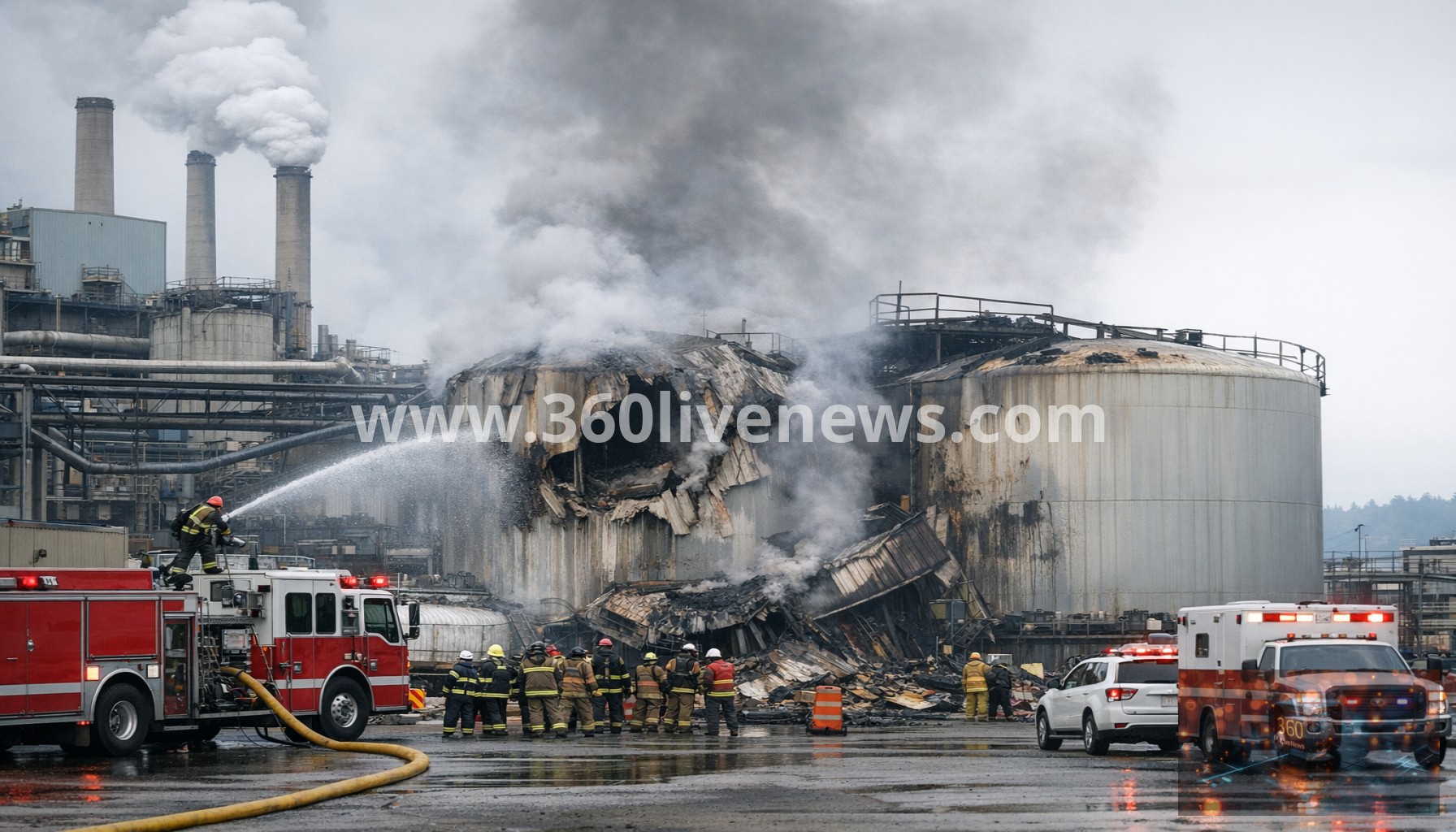 Death toll rises to nine after Washington state paper mill chemical tank rupture