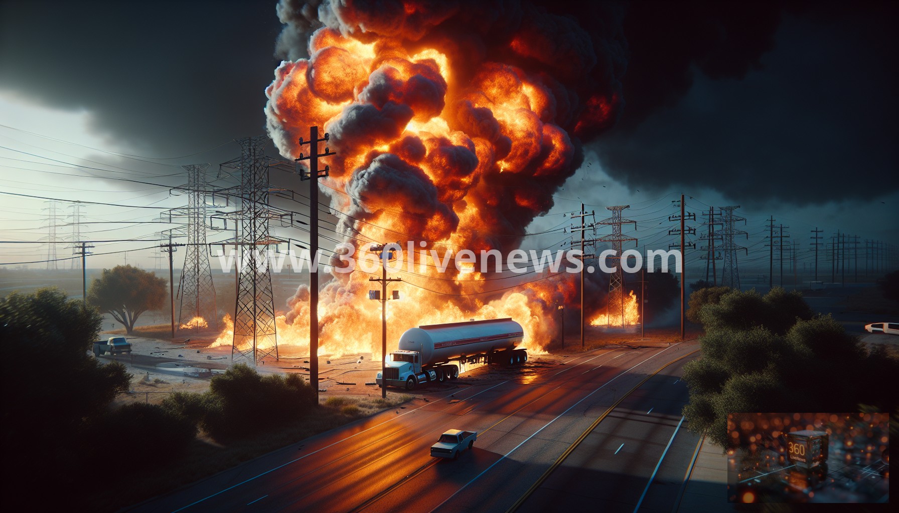 Fuel tanker explosion occurs after 18-wheeler collision in Fort Worth, prompting emergency response