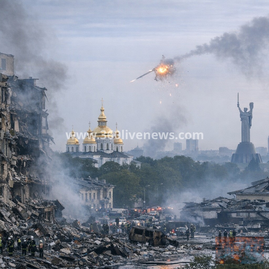 Russian strikes on Kyiv kill at least seven in overnight attack
