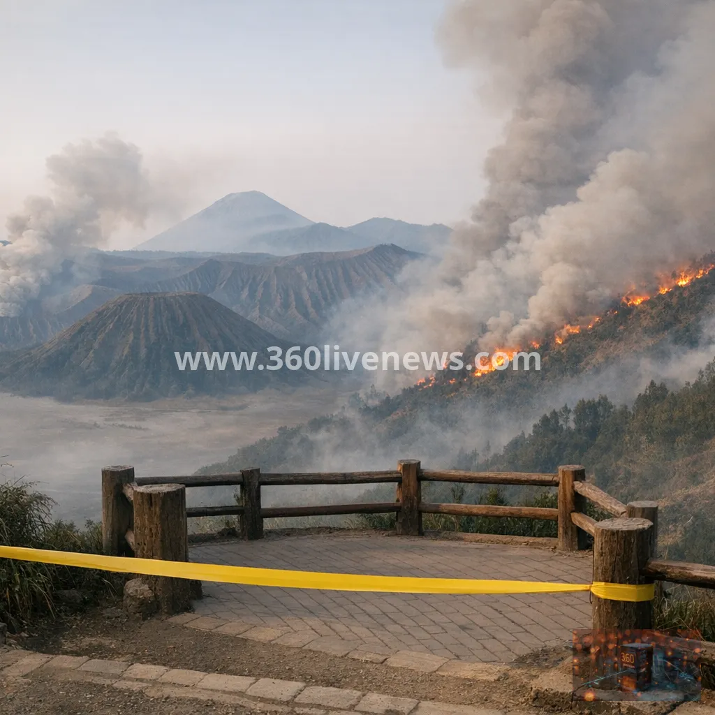 Indonesia closes Mount Bromo national park as wildfire expands in East Java