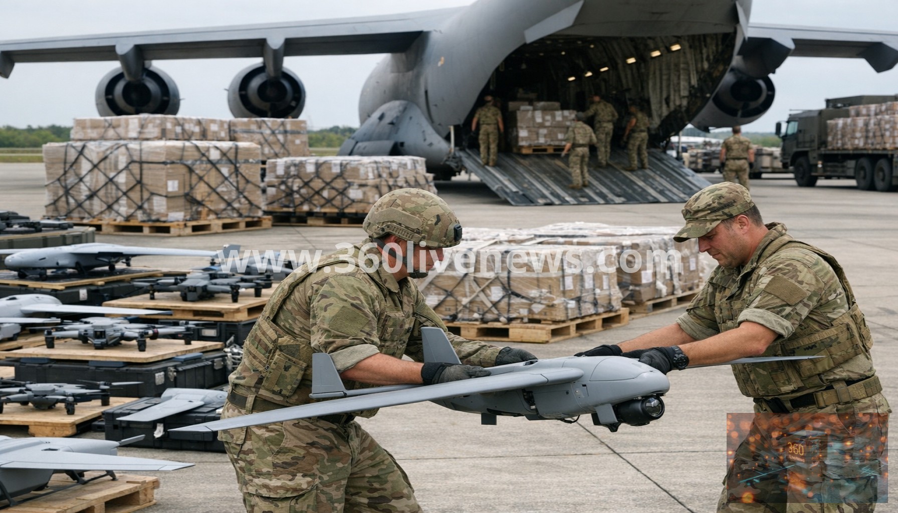 UK Delivers Largest-Ever Shipment of Drones to Ukraine