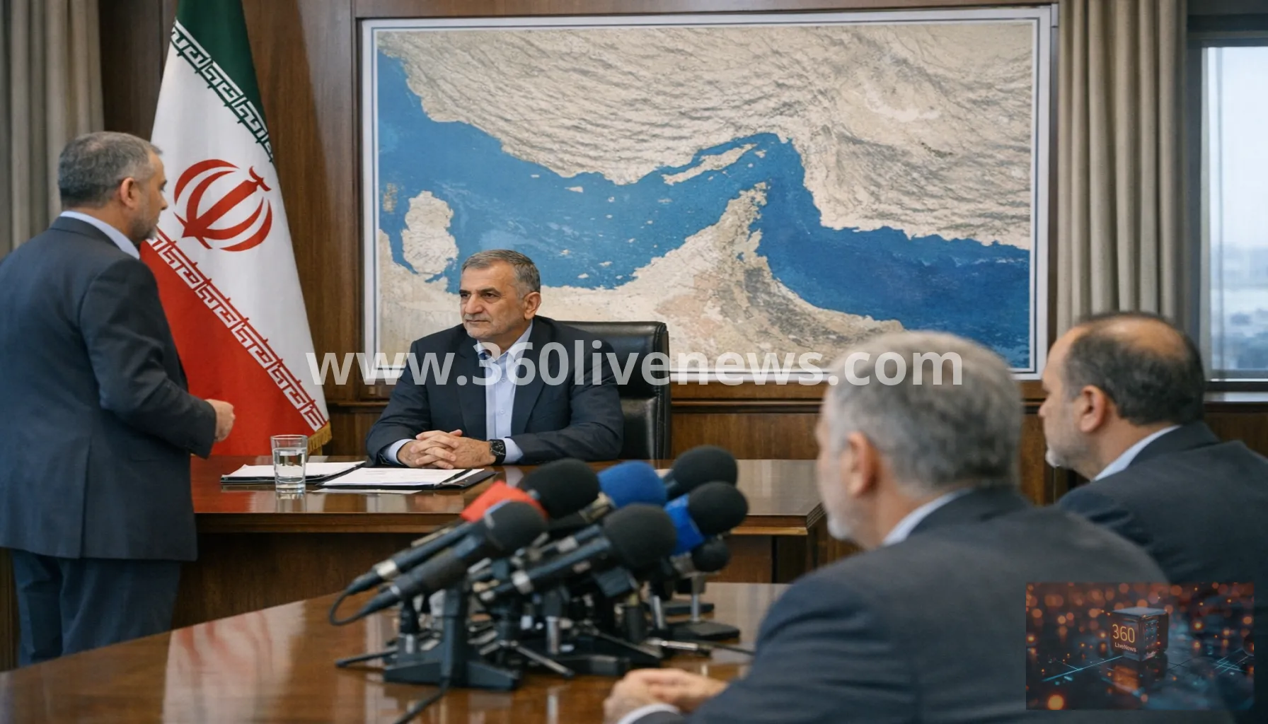 Ship hit in the Strait of Hormuz as Iran's top negotiator says passage will remain shut