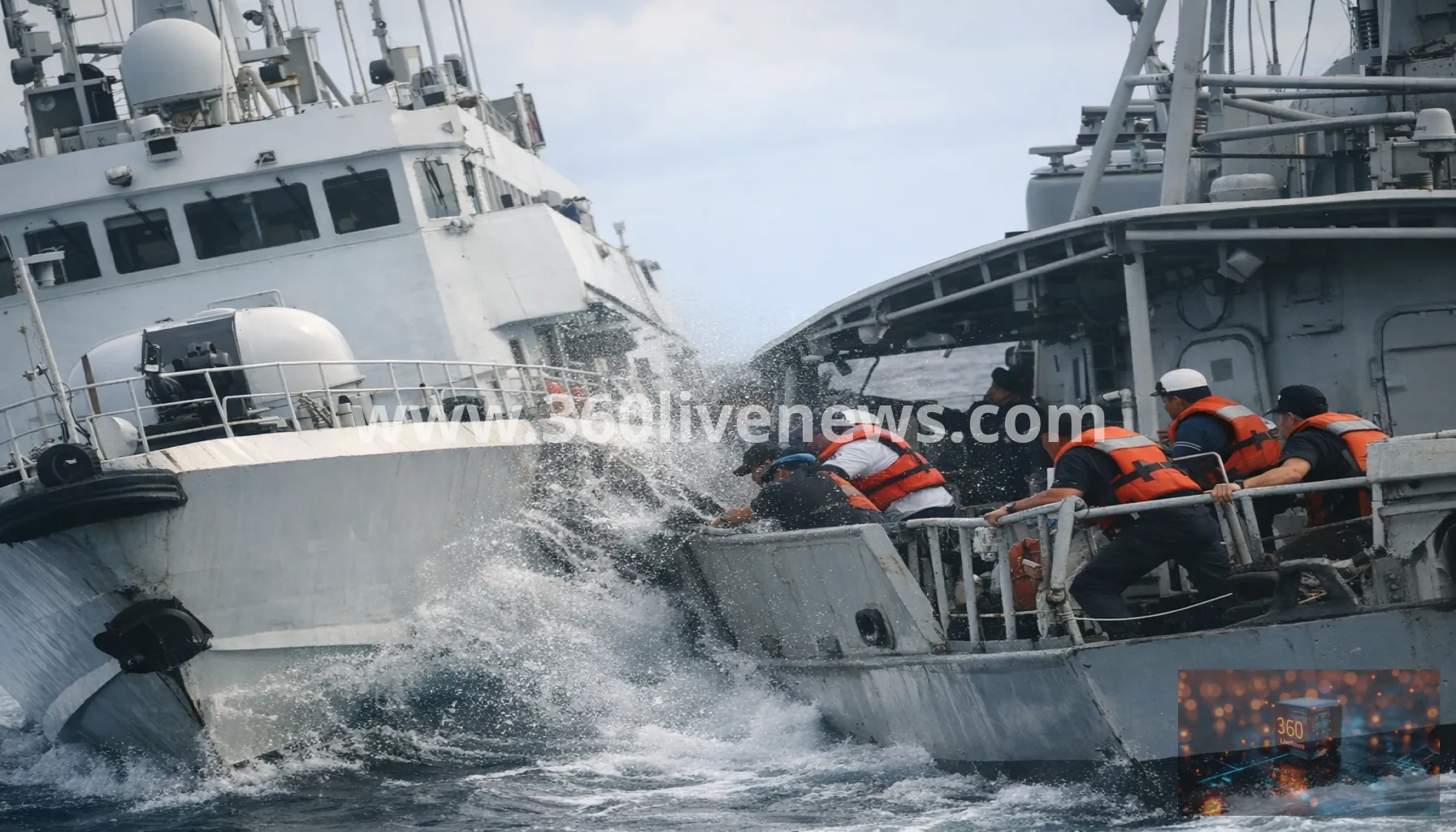 China Coast Guard vessel rams Philippine government ship near Palawan