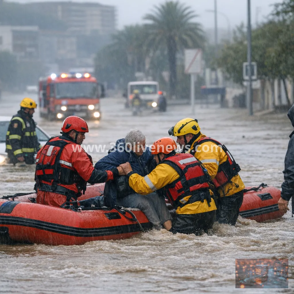 Deadly torrential rain leaves at least four dead in eastern Spain