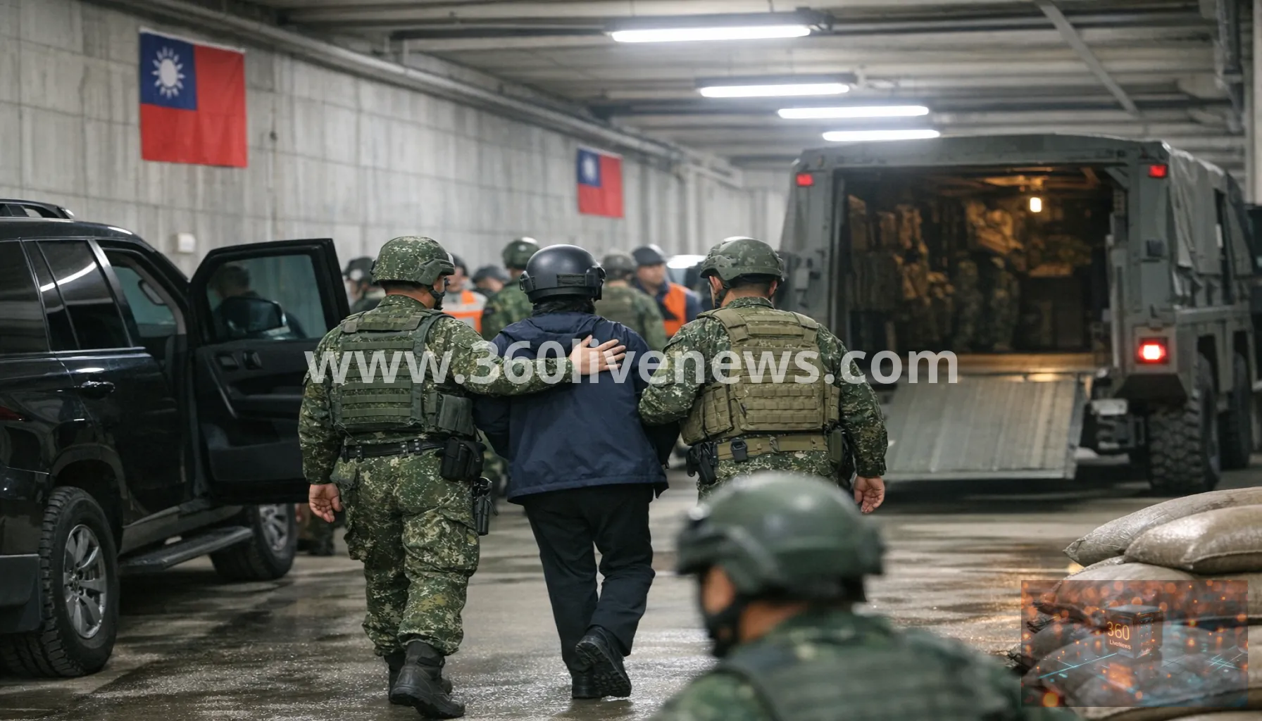 Taiwan president joins emergency evacuation drill during Han Kuang exercises