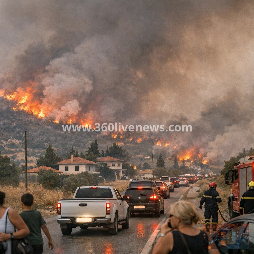Deadly wildfire near Thessaloniki spreads for a second day as death toll rises