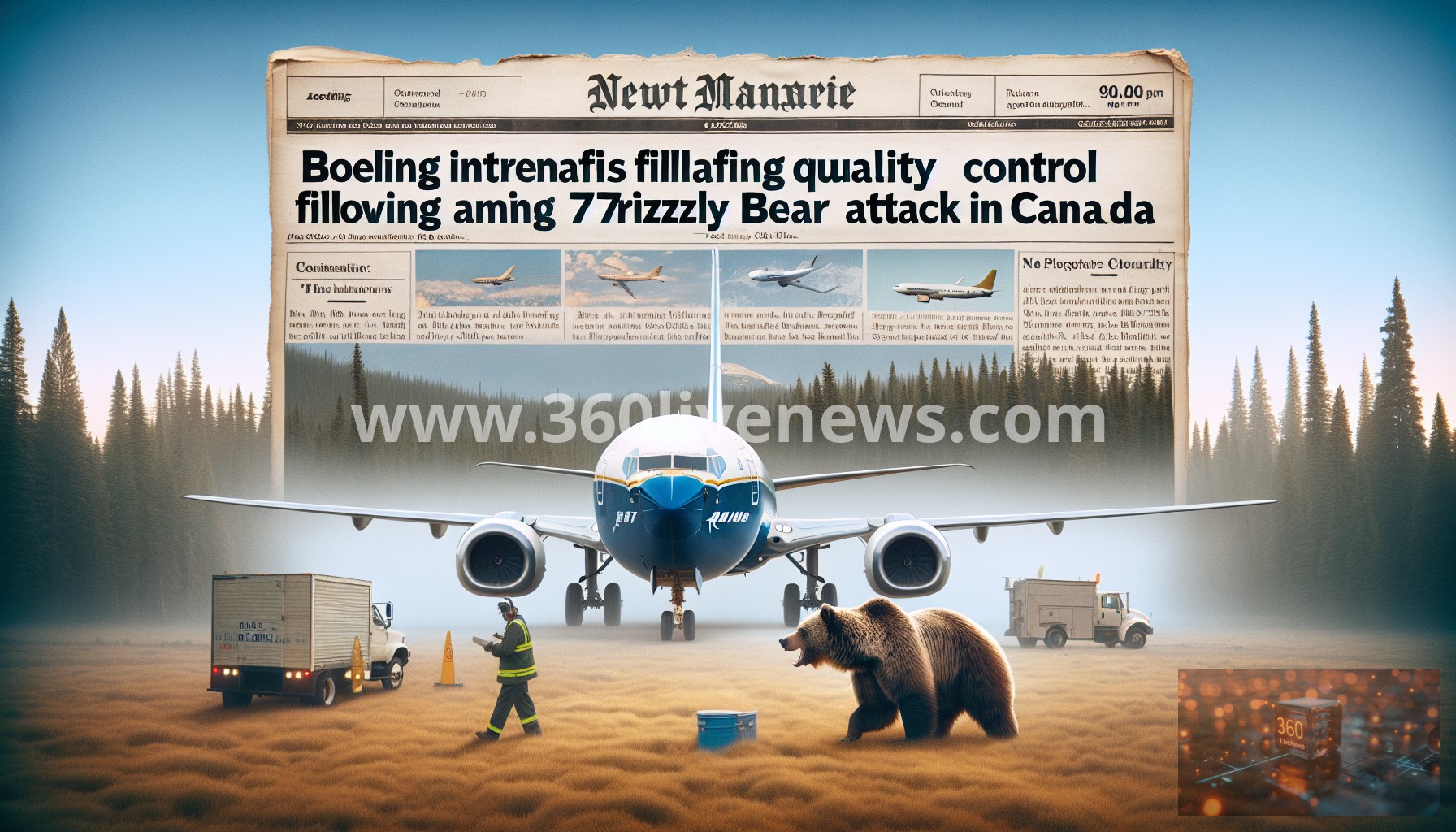 Boeing Intensifies Quality Control Following 737 Max Incidents Amid Grizzly Bear Attack in Canada