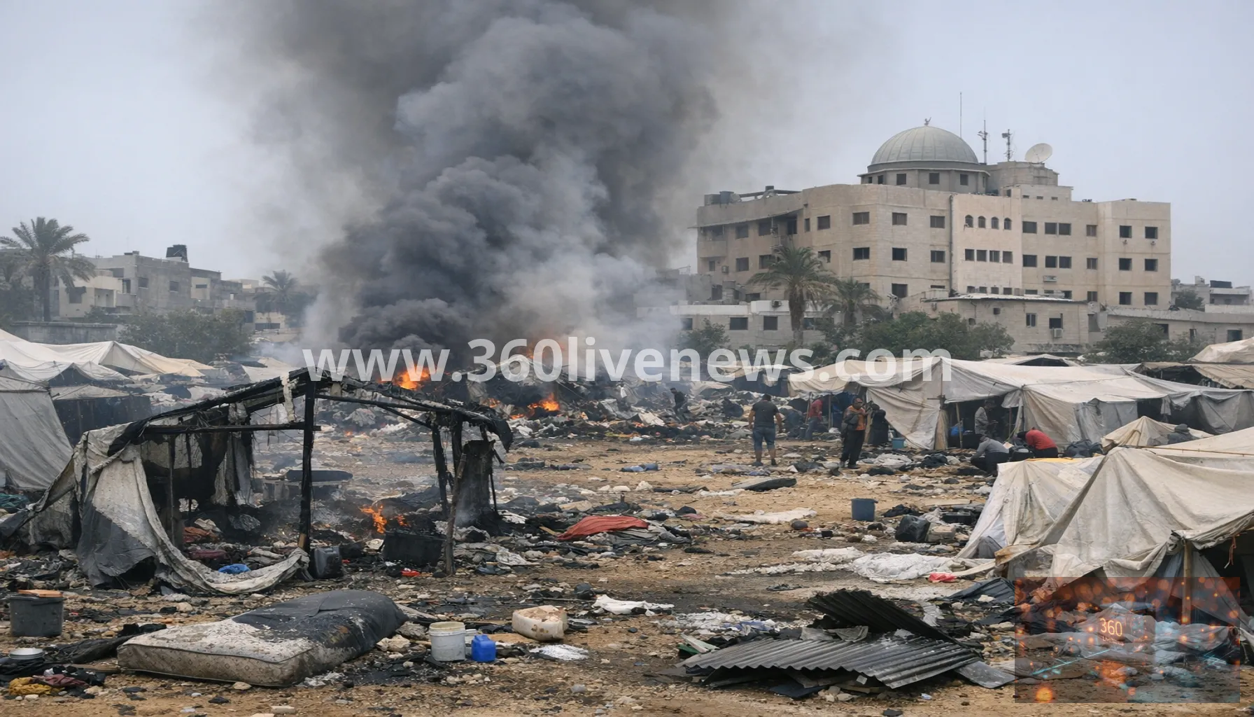 Israeli strike hits Gaza shelter near al-Aqsa Hospital in Deir al-Balah