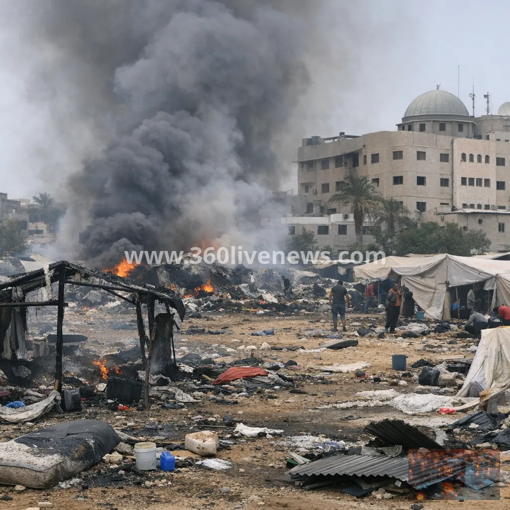Israeli strike hits Gaza shelter near al-Aqsa Hospital in Deir al-Balah