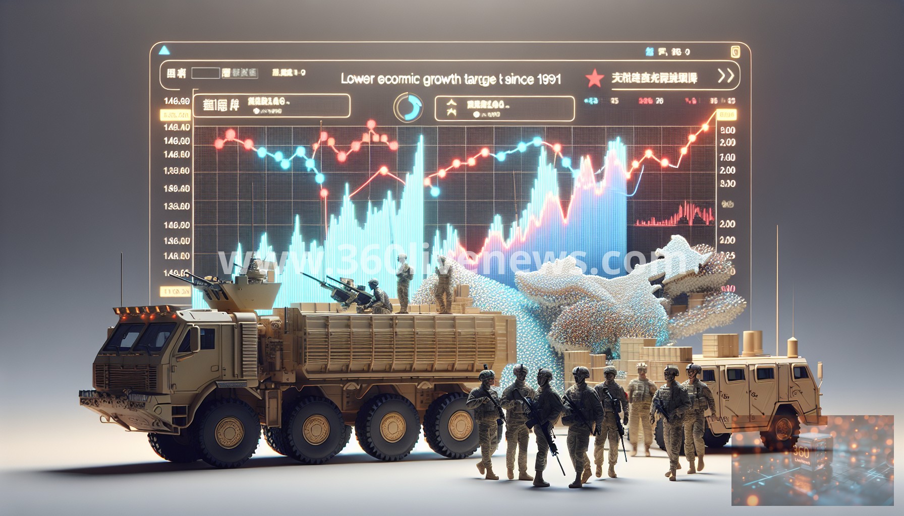 China sets annual economic growth target at 4.5%-5%, the lowest since 1991, amid various domestic and international challenges