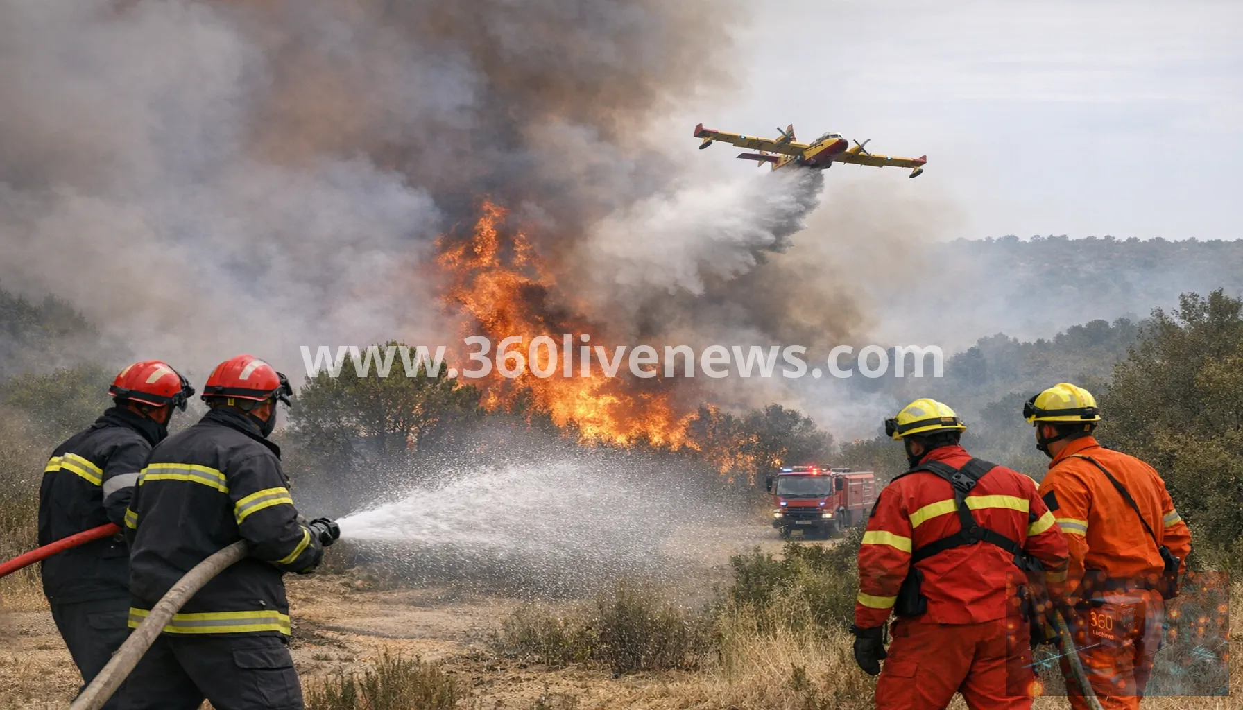 France and Spain race to contain wildfires before new heatwave
