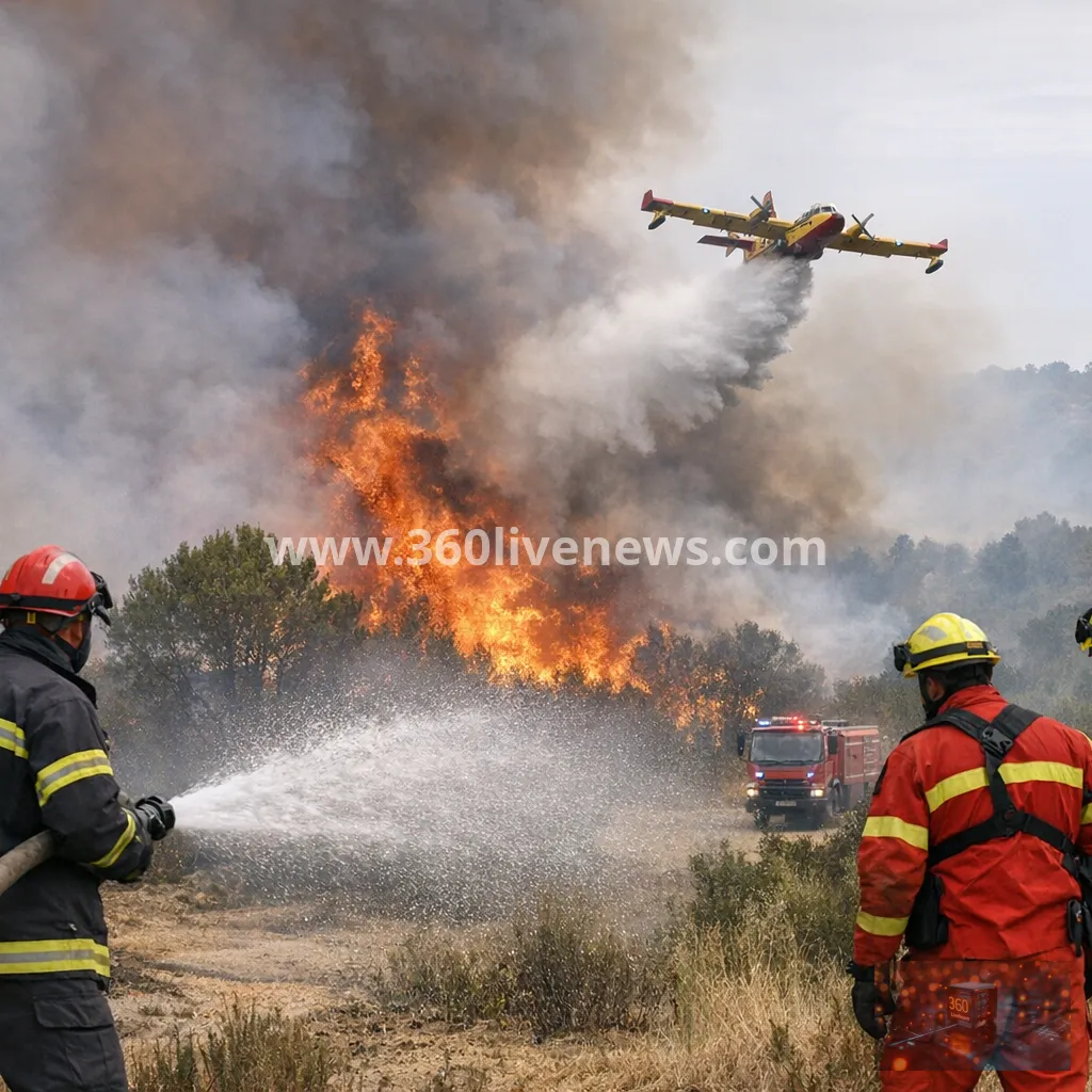 France and Spain race to contain wildfires before new heatwave