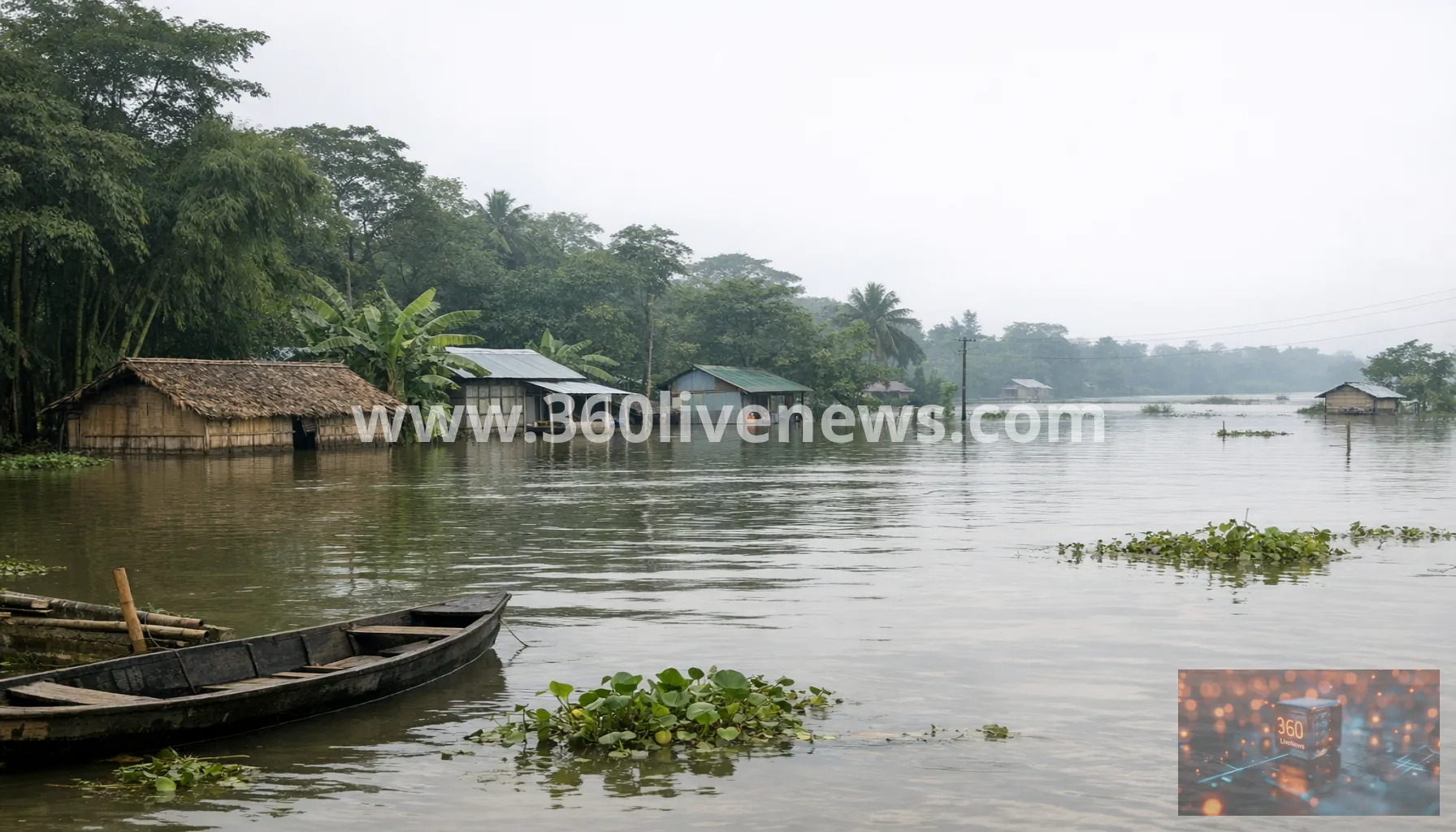 Flooding continues across Assam as rivers stay above danger levels