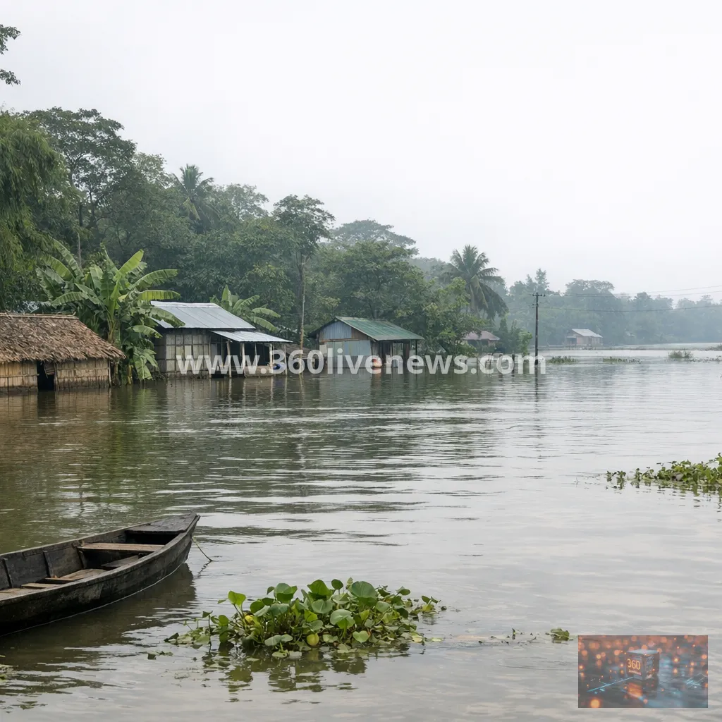 Flooding continues across Assam as rivers stay above danger levels