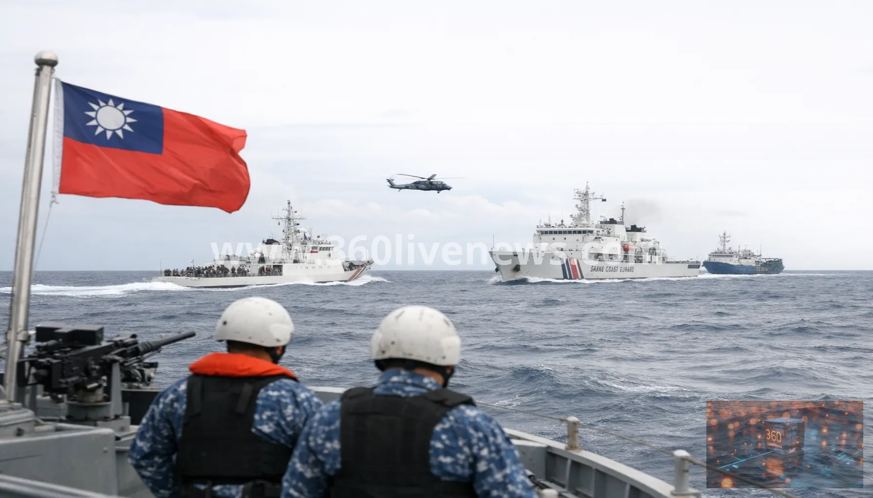 Taiwan drives away 16 Chinese vessels in coordinated maritime harassment around main island and Pratas