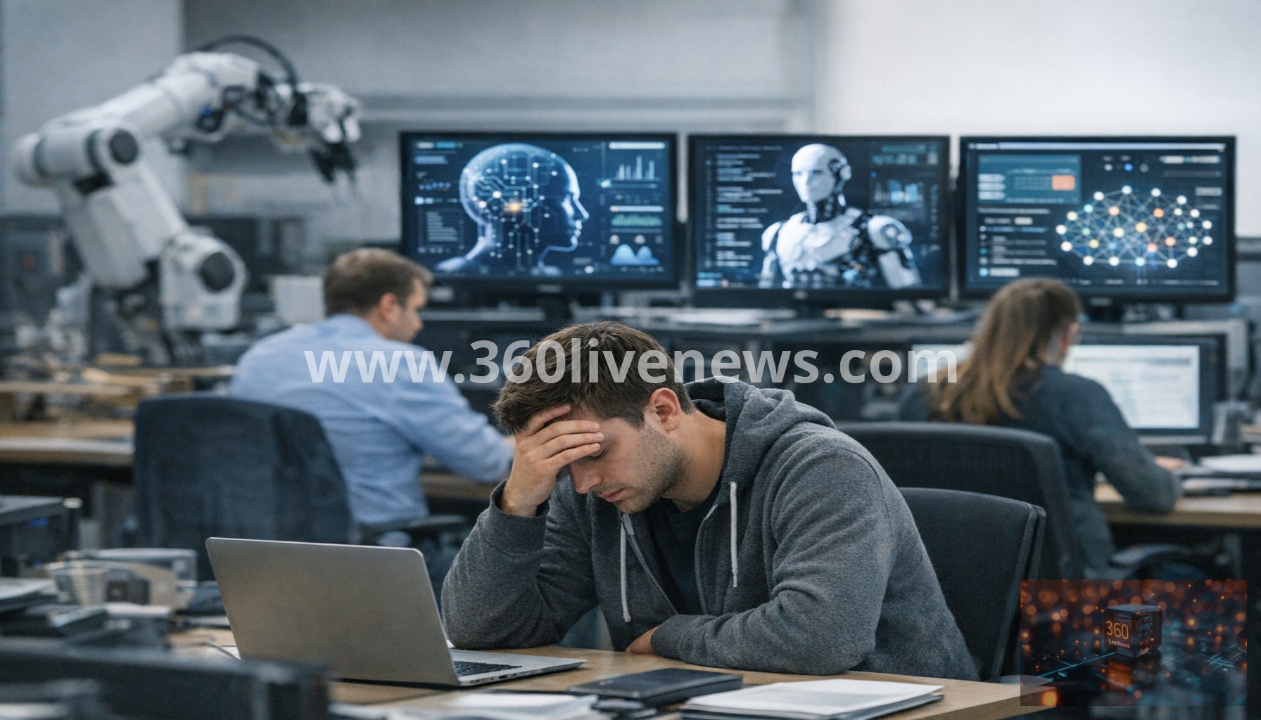 Rishi Sunak warns AI is flattening UK jobs market for young people