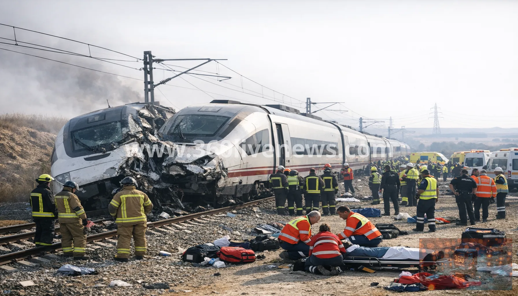 Dozens injured after high-speed train collision near Toledo in Spain