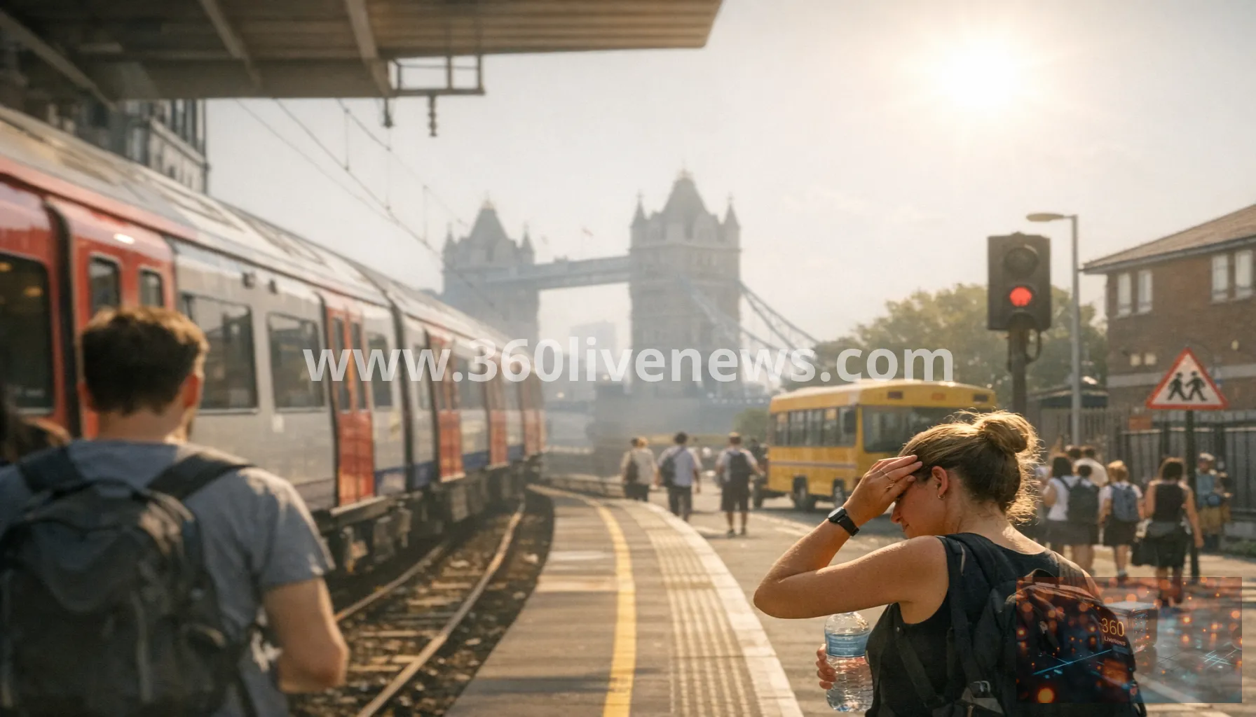 UK records hottest June day as 36.1C heatwave disrupts schools and transport