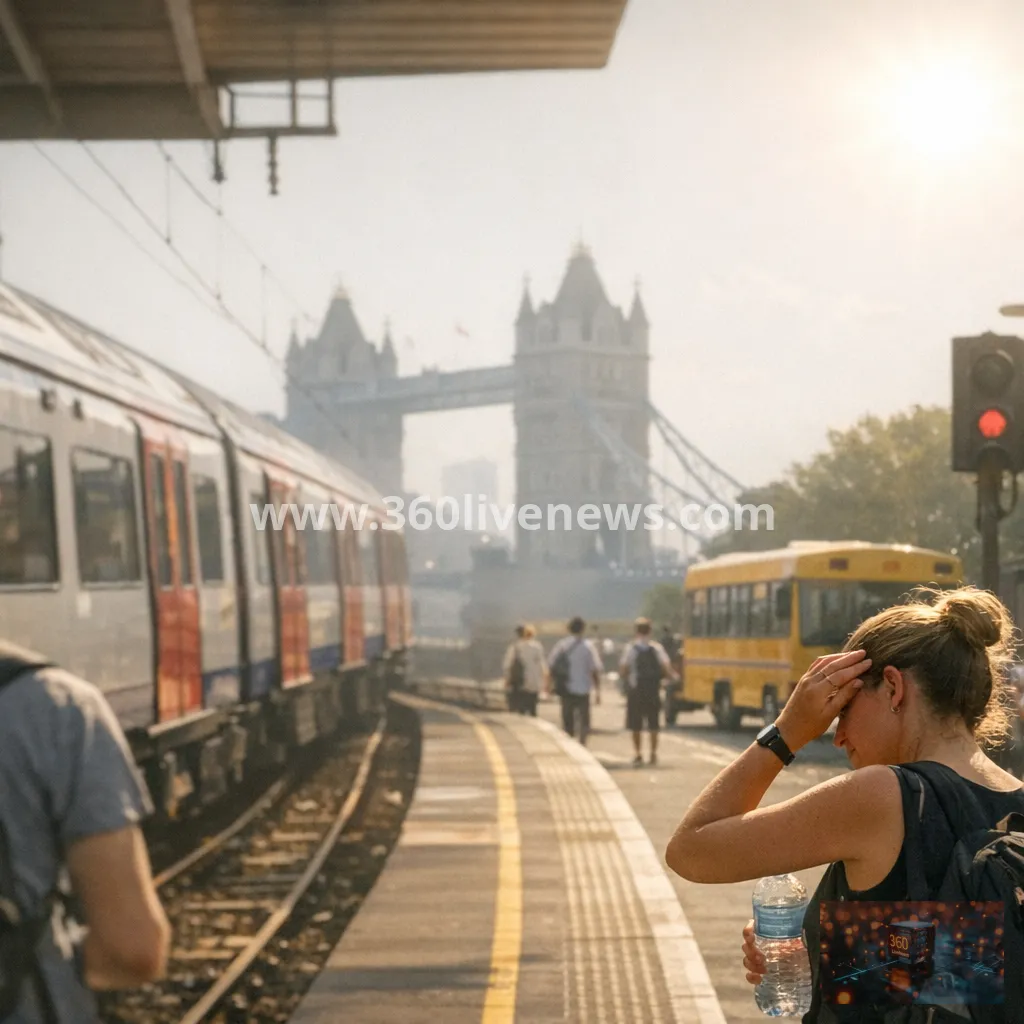 UK records hottest June day as 36.1C heatwave disrupts schools and transport