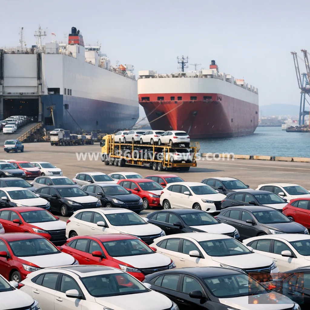 China's monthly car exports top 1 million as trade surplus pressure builds