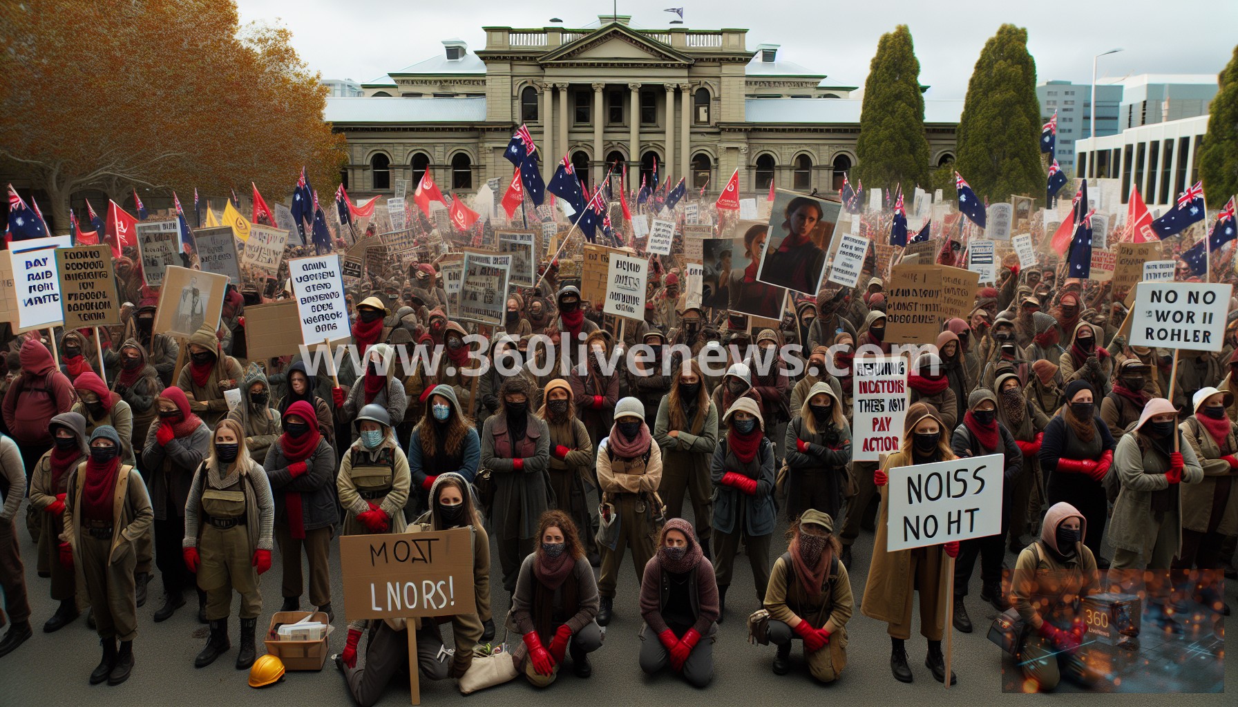 Tasmanian public sector workers resume strikes over unmet pay deal commitments by state government