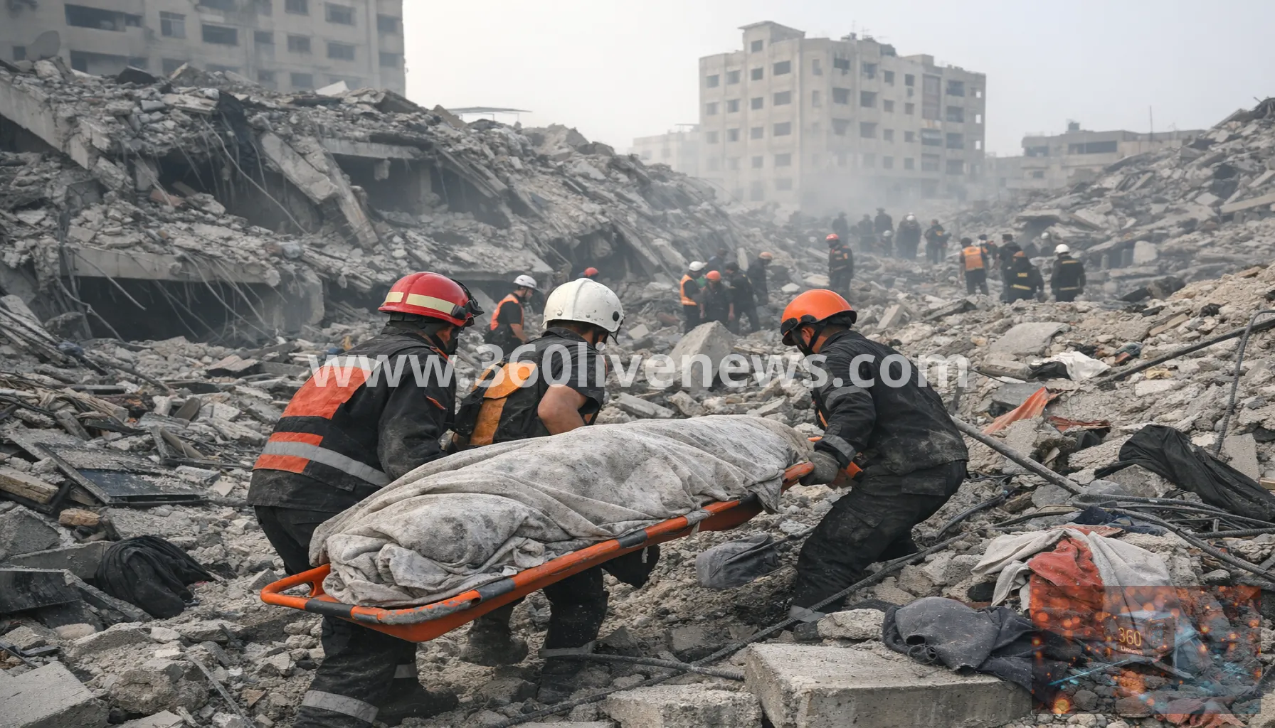 Gaza crews recover 19 bodies from rubble of destroyed residential building