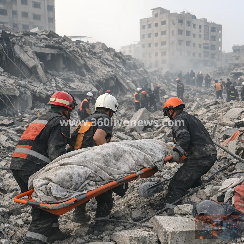 Gaza crews recover 19 bodies from rubble of destroyed residential building