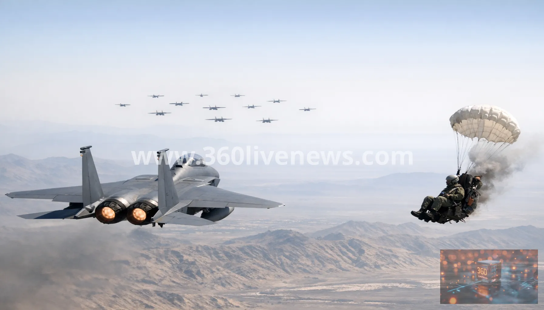 US F-15 pilot describes unusual drone formation before ejection over Iran