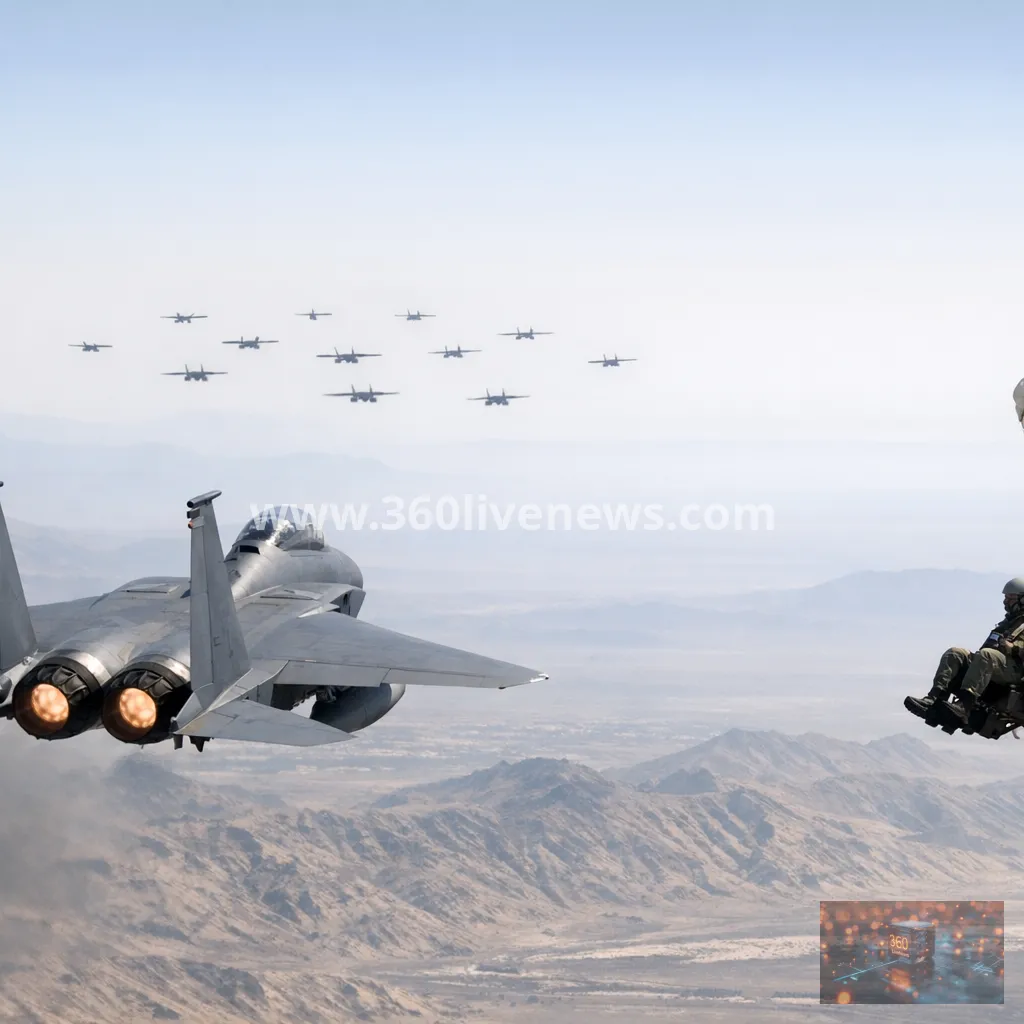 US F-15 pilot describes unusual drone formation before ejection over Iran
