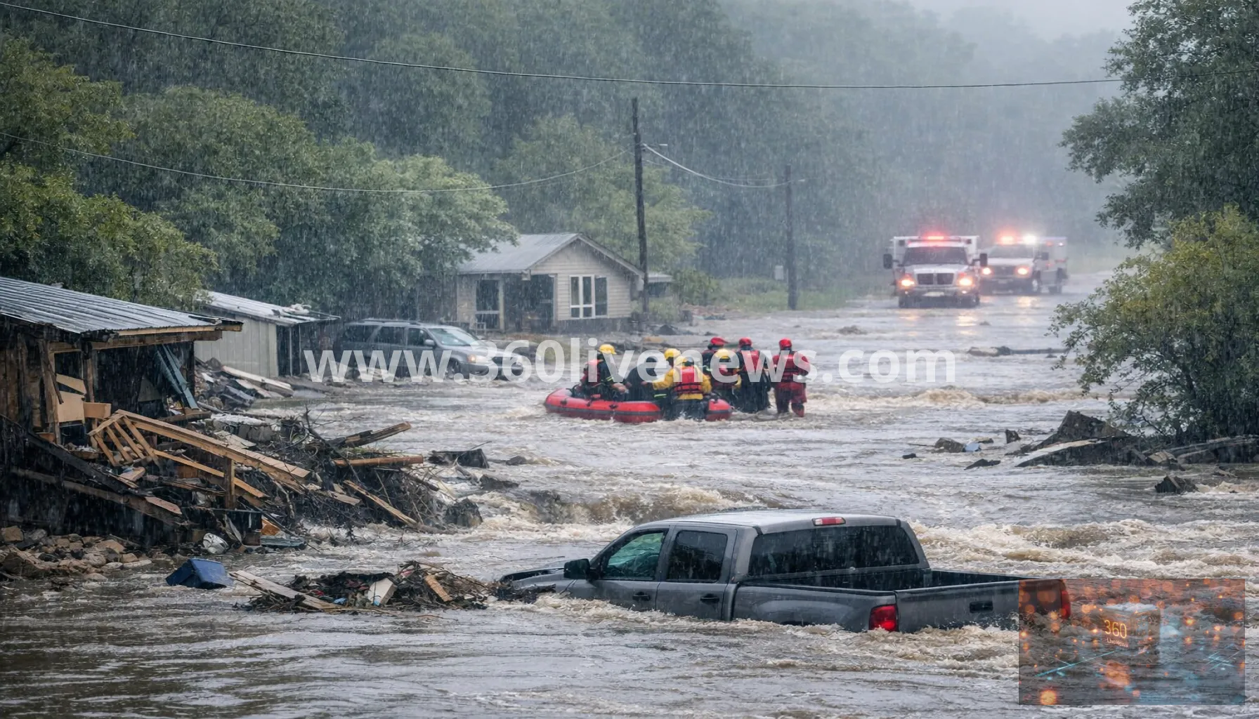 At least two dead as heavy rains and flash floods strike central Texas