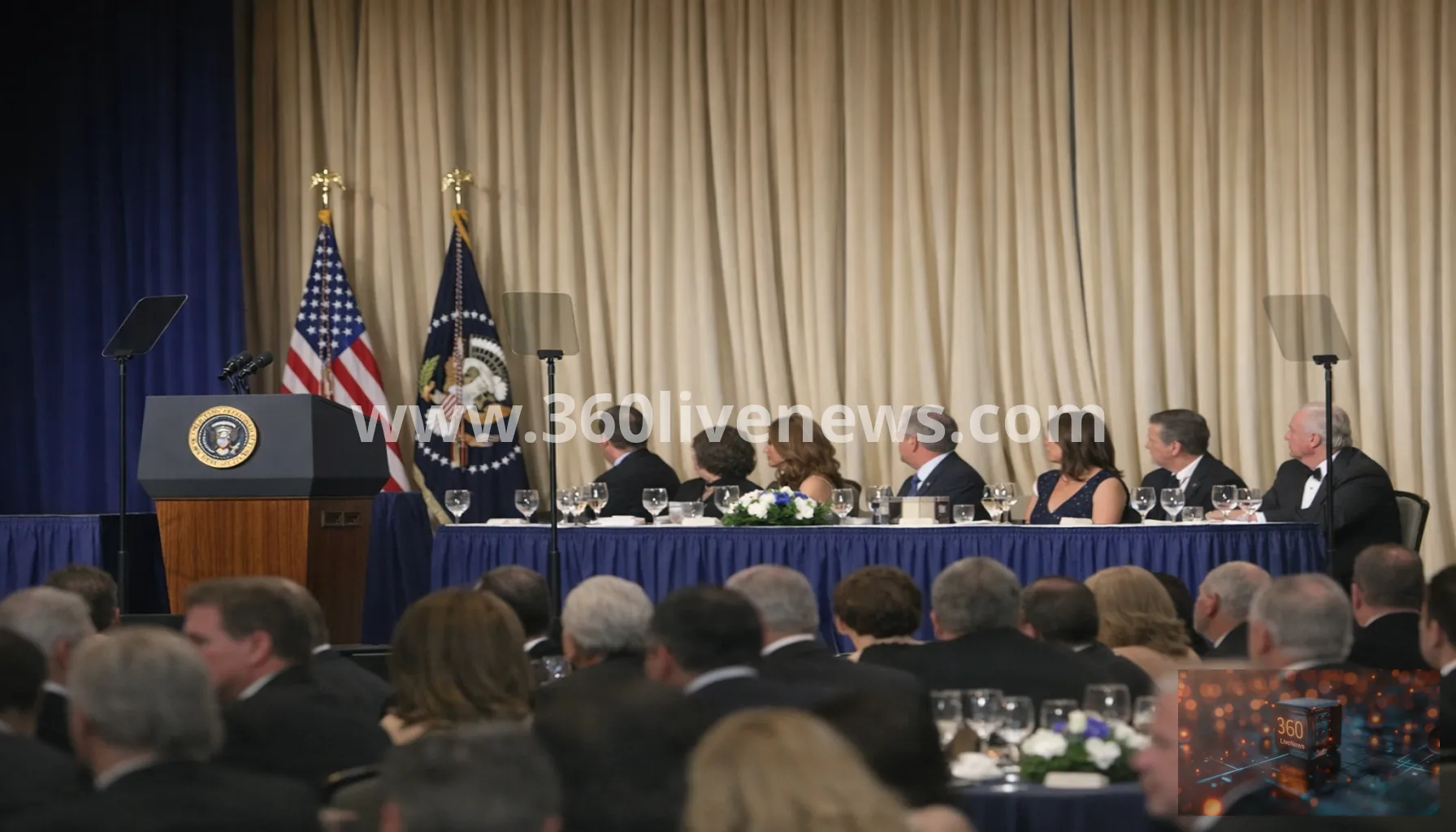 Trump attacks media and jokes about 2028 run at rescheduled White House Correspondents' Dinner