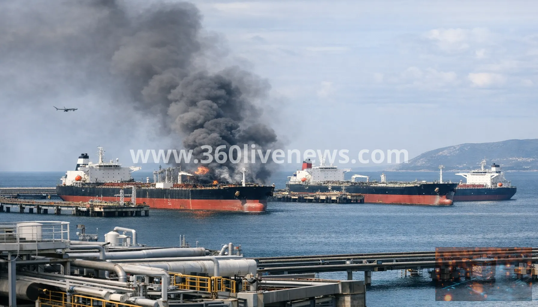 Four drone strikes in four days hit tankers carrying Kazakhstan oil at Black Sea terminal
