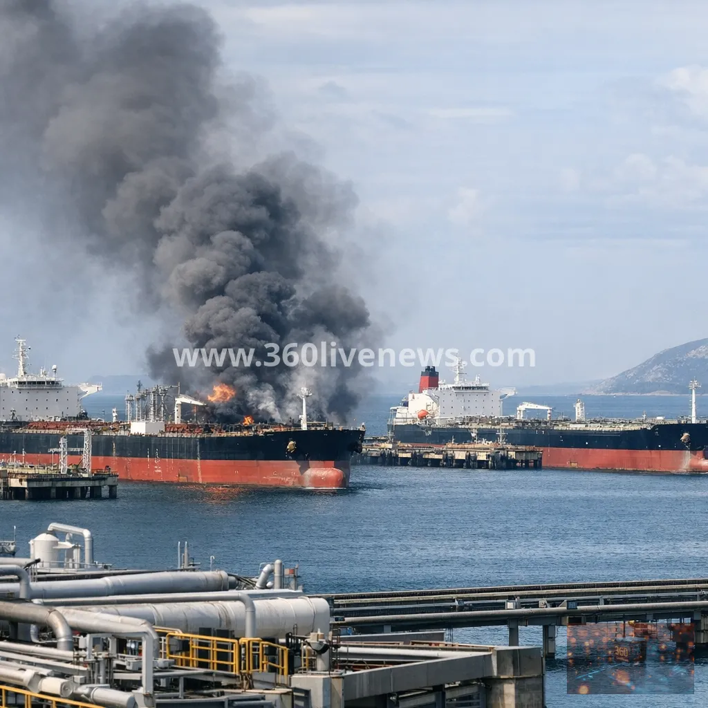 Four drone strikes in four days hit tankers carrying Kazakhstan oil at Black Sea terminal
