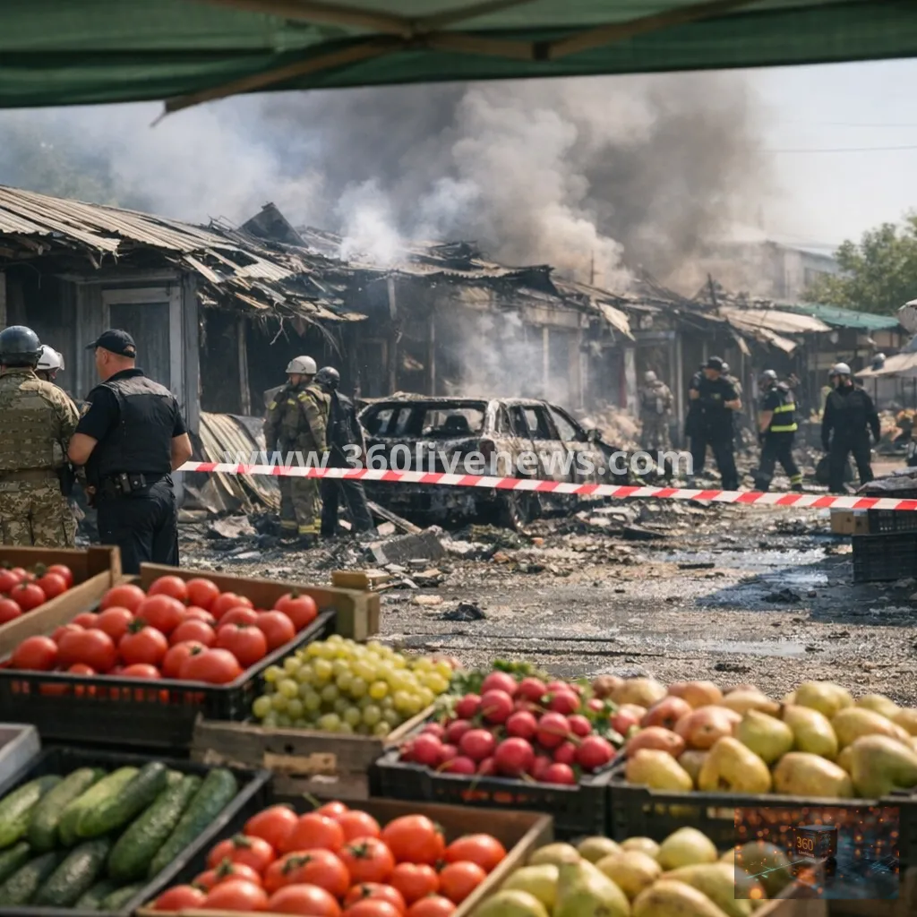 Ukrainian vendor survives drone pursuit and blast in Kherson, officials say