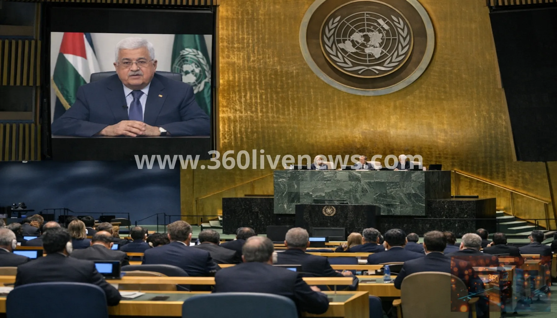 Mahmoud Abbas addresses UN General Assembly by video after US visa denial