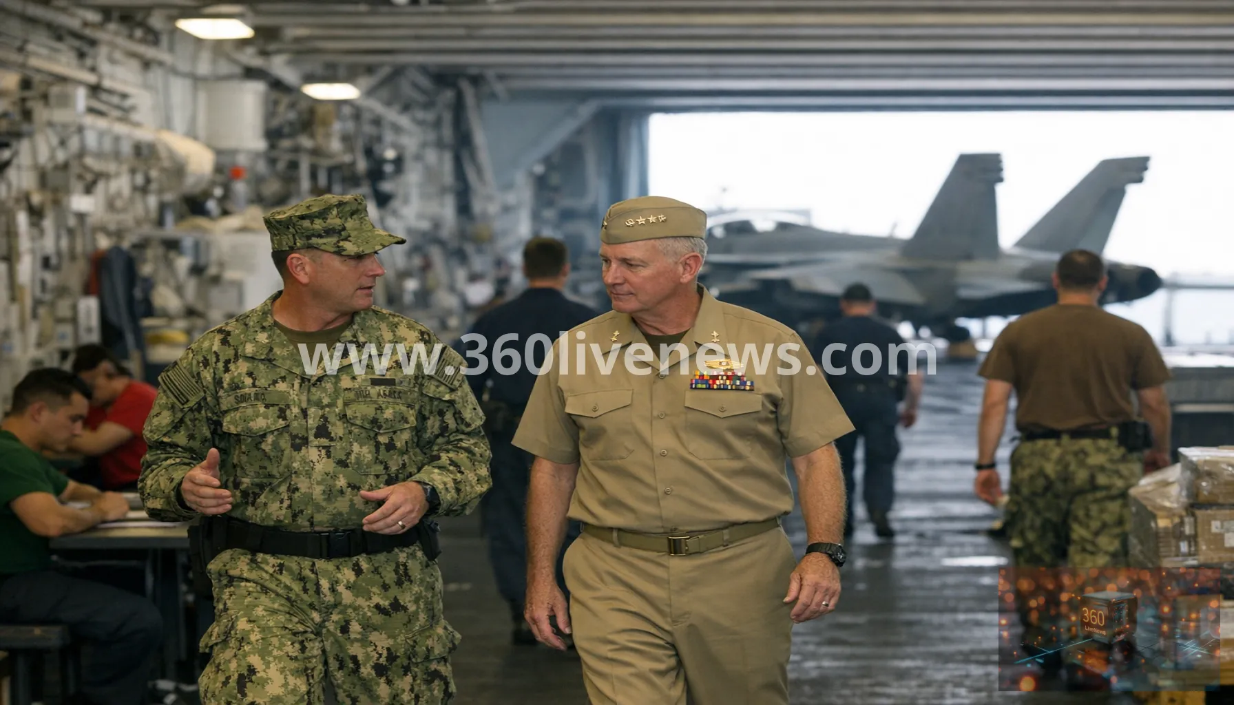 US admiral visits USS Abraham Lincoln amid reported crew mental health and supply concerns