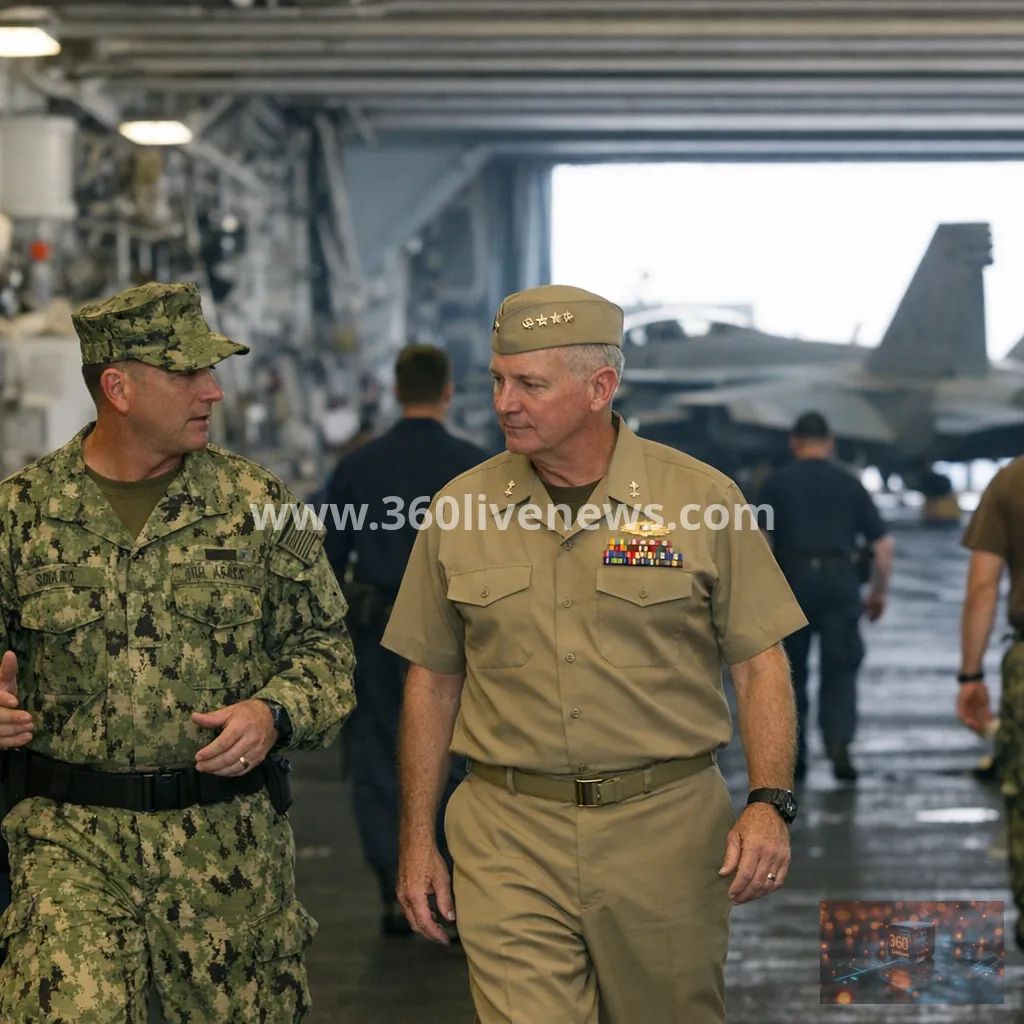 US admiral visits USS Abraham Lincoln amid reported crew mental health and supply concerns