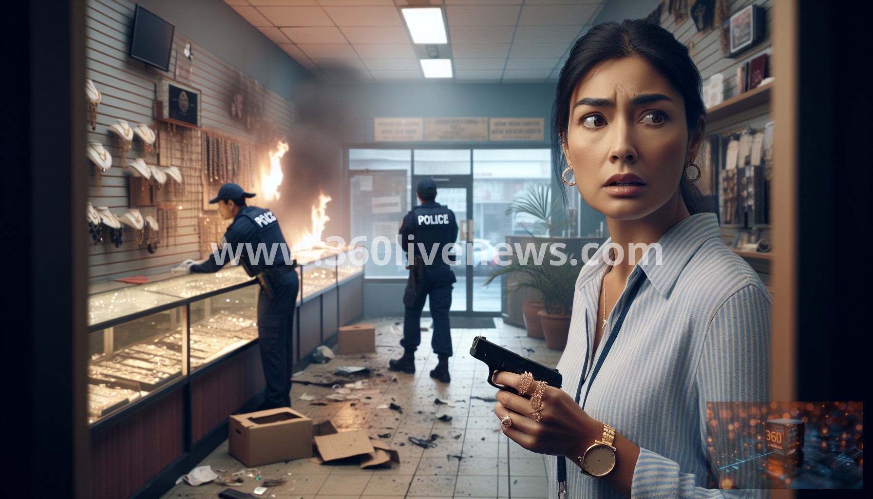 Gold Coast police investigate arson of jewellery shop in Burleigh Heads, second attack in two days