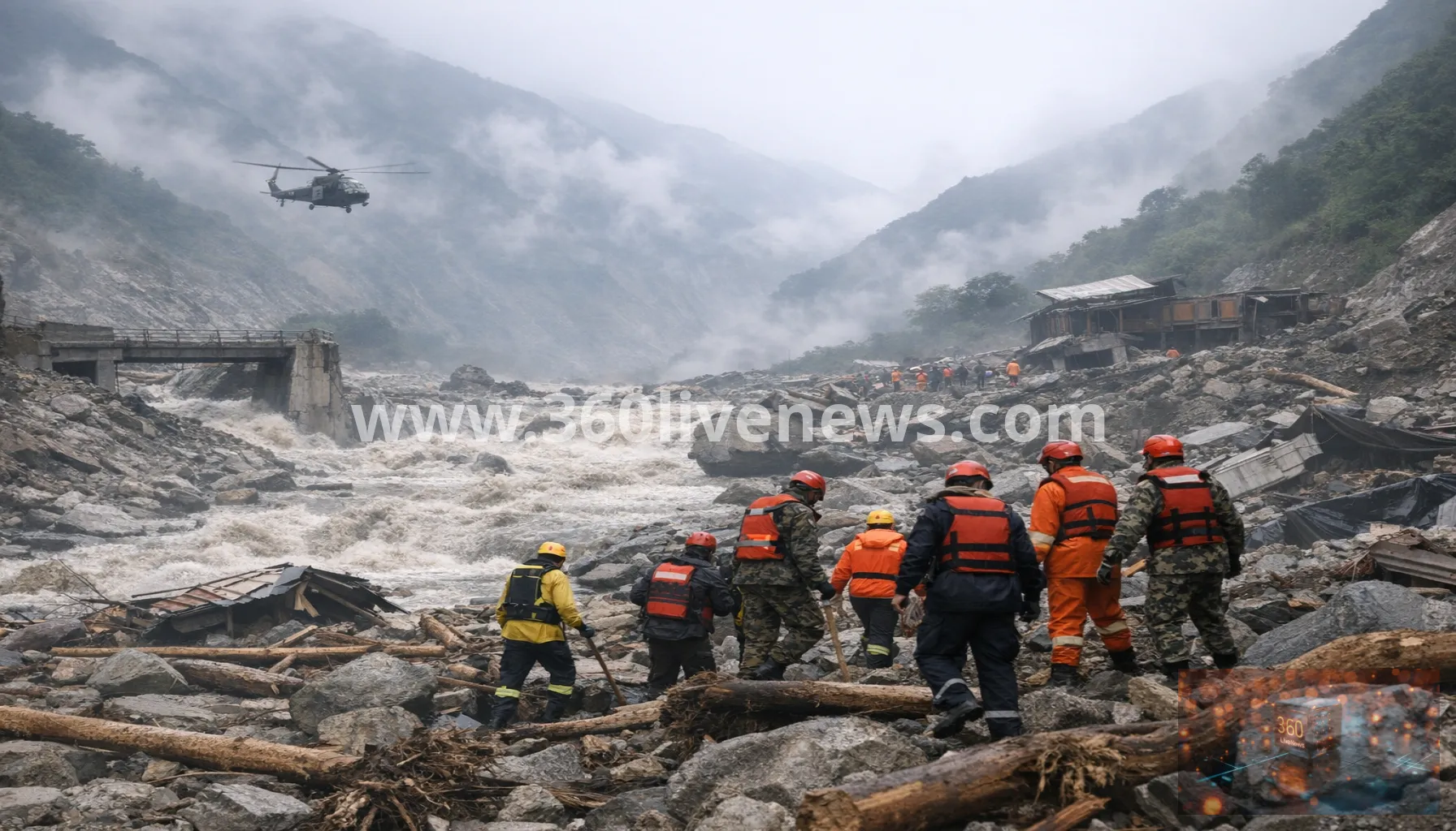 Nepal flood death toll rises to 626 as UK team arrives to support rescue effort