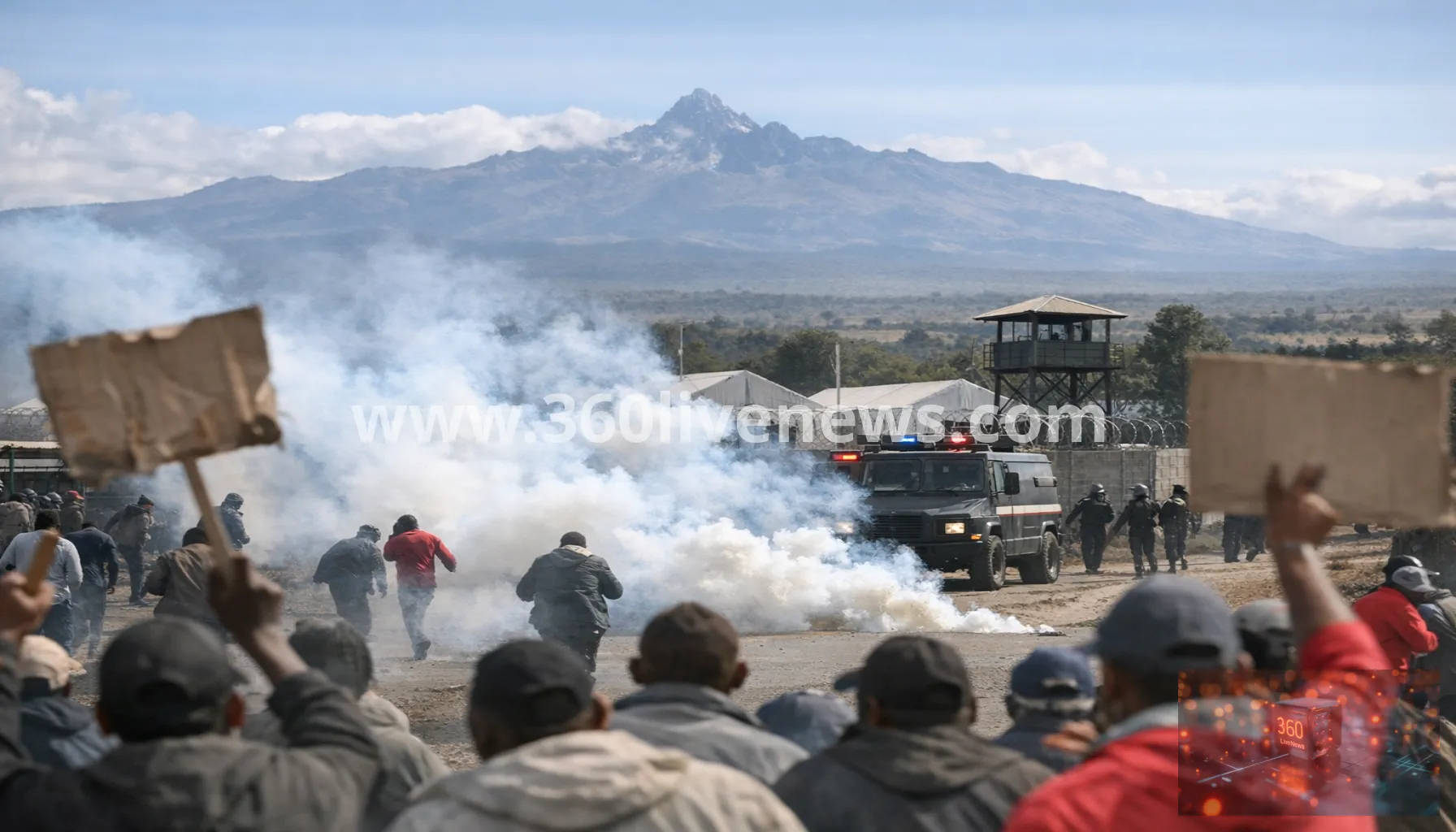Police disperse protest over planned US Ebola quarantine centre in Nanyuki