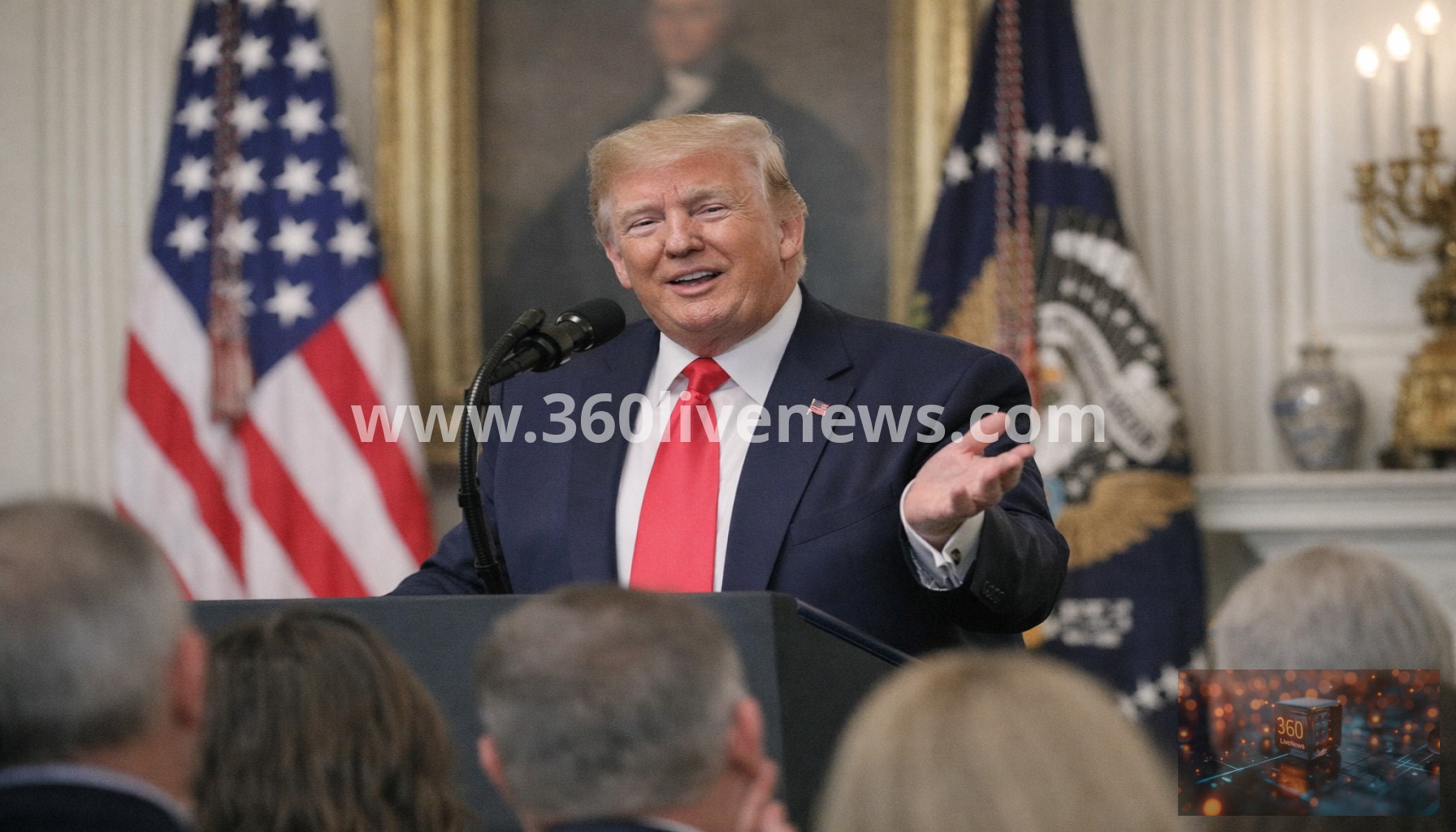 Trump downplays economic effects of Iran war at White House event