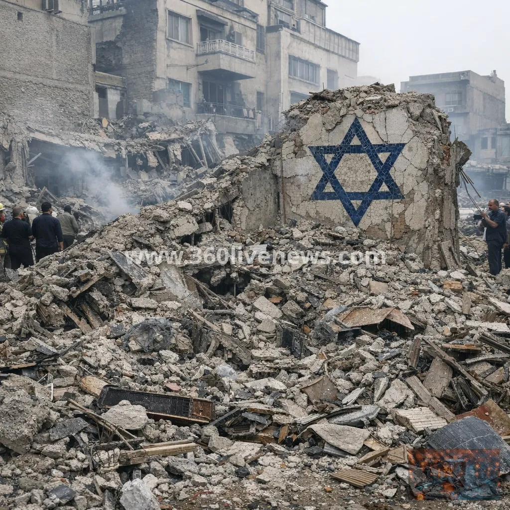 Tehran synagogue reduced to rubble in Israeli air strike, witnesses say