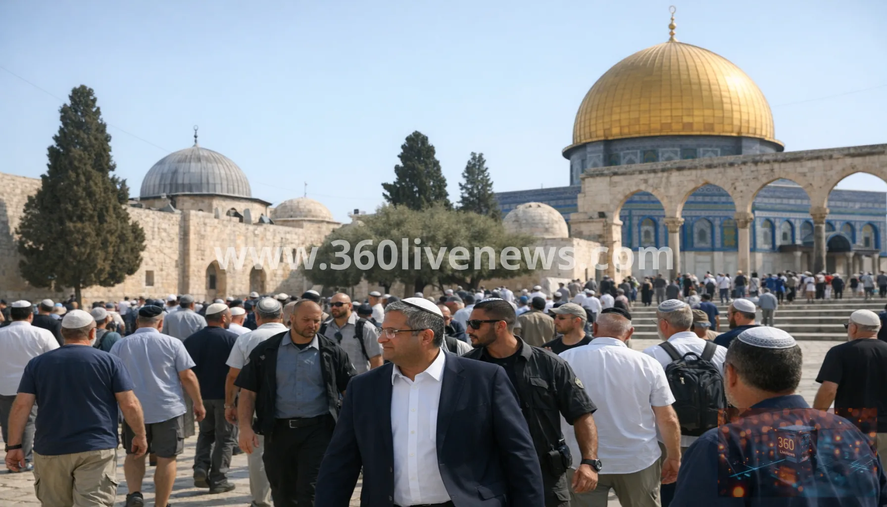 Ben-Gvir joins hundreds of Israelis at Al-Aqsa compound as holiday restrictions tighten