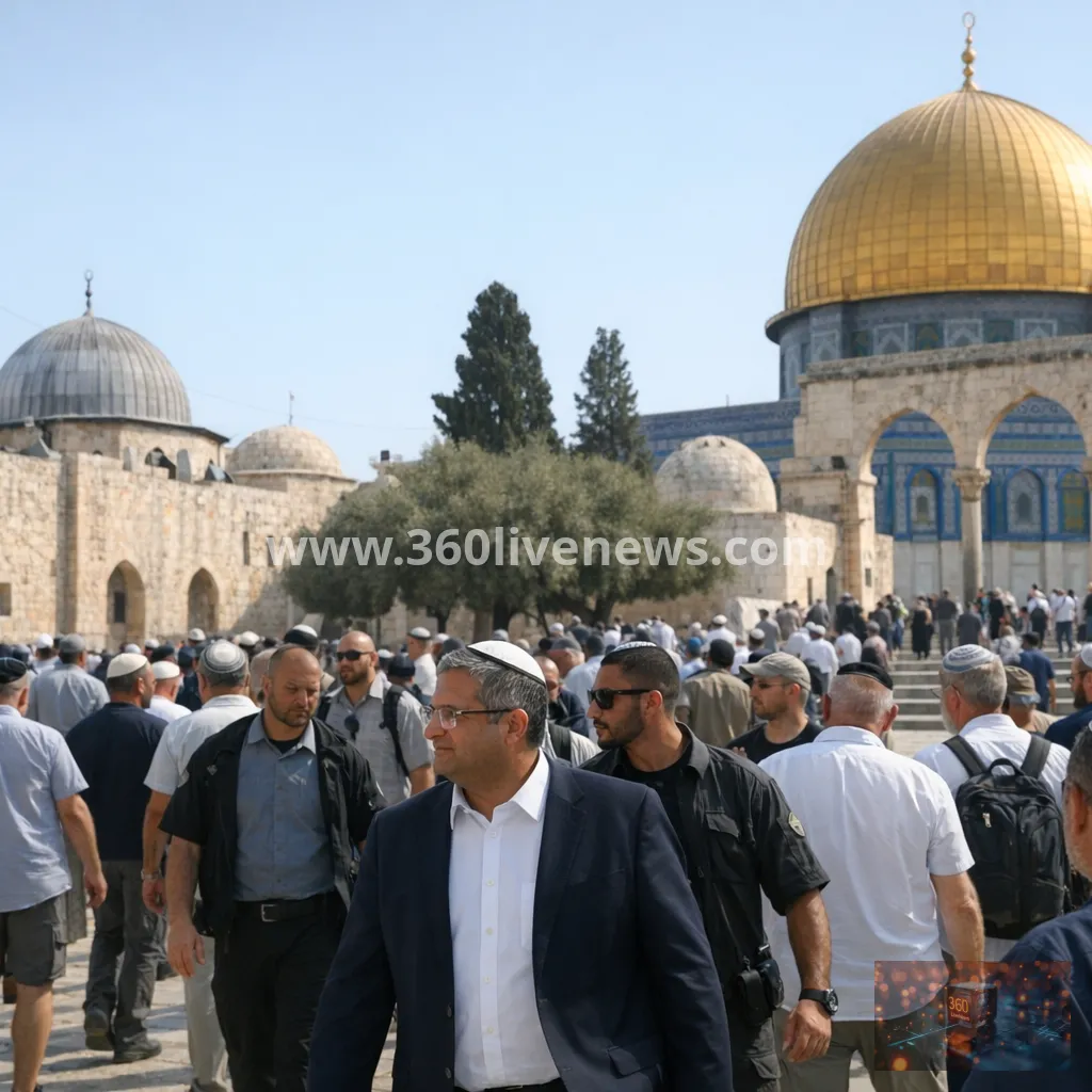 Ben-Gvir joins hundreds of Israelis at Al-Aqsa compound as holiday restrictions tighten