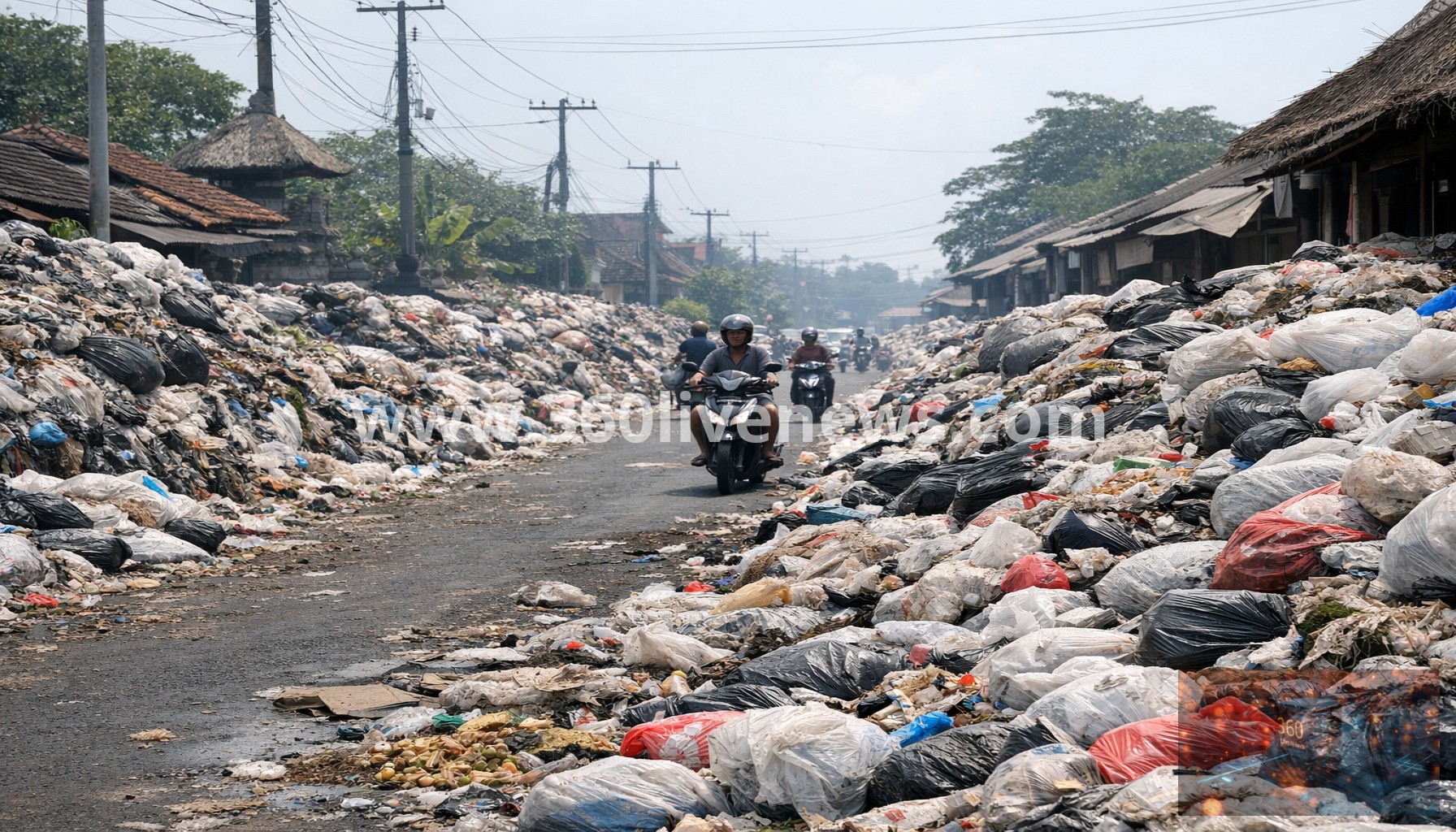 Trash piles up in Bali as landfill ban triggers waste crisis