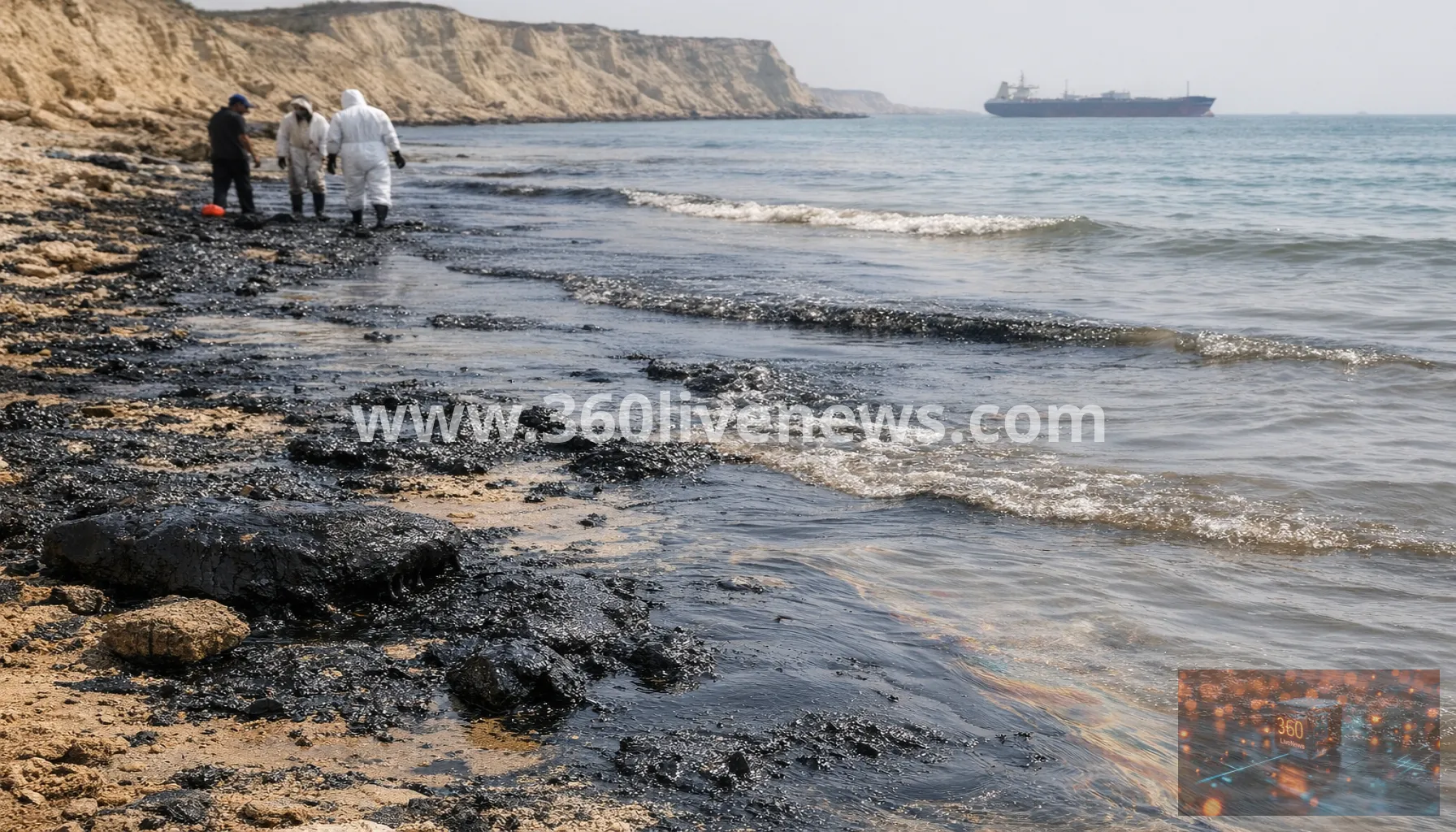 Oil slick reaches Iran's Qeshm Island after vessel strike in Strait of Hormuz